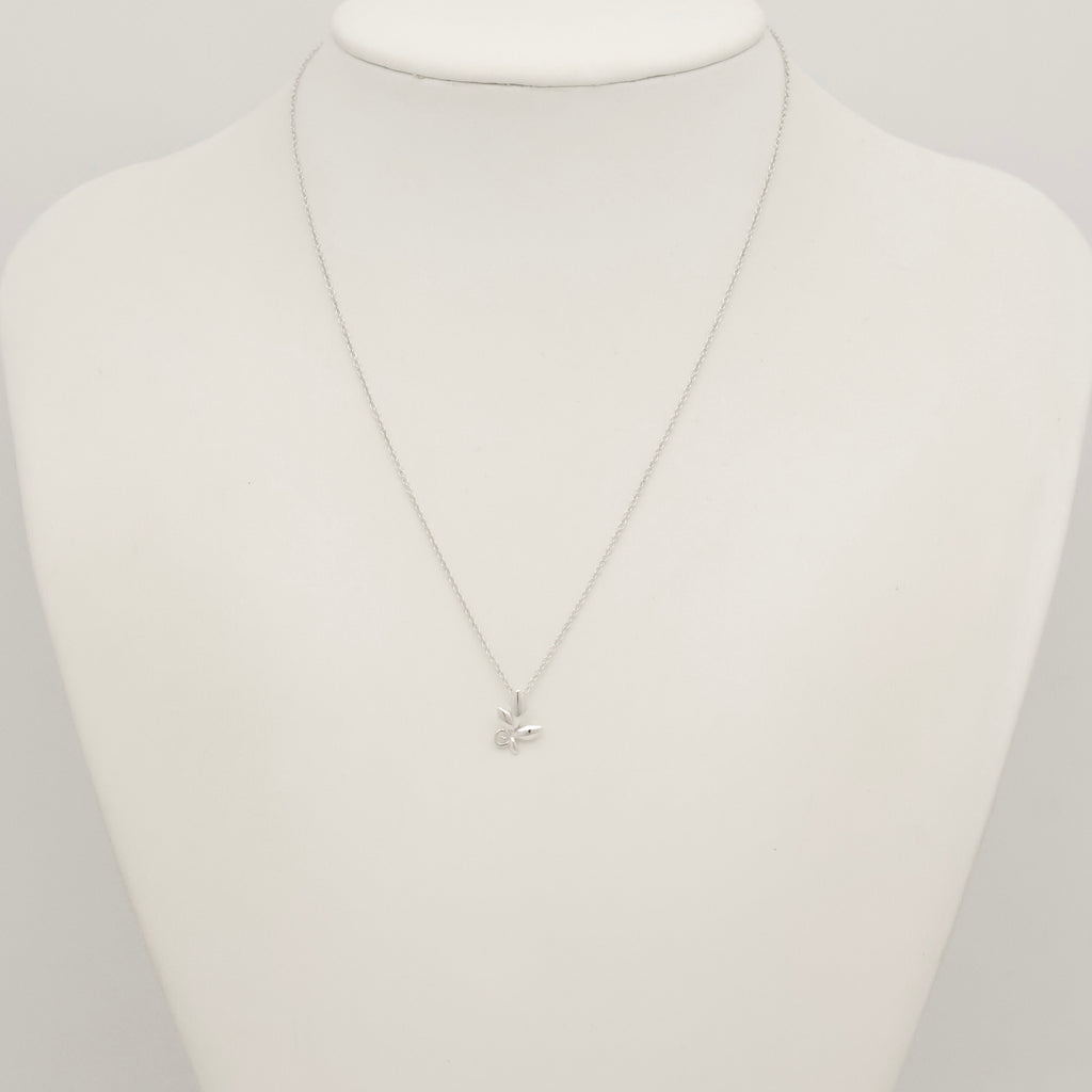 Tiffany & Co. Olive Leaf Necklace Sterling Silver 925 