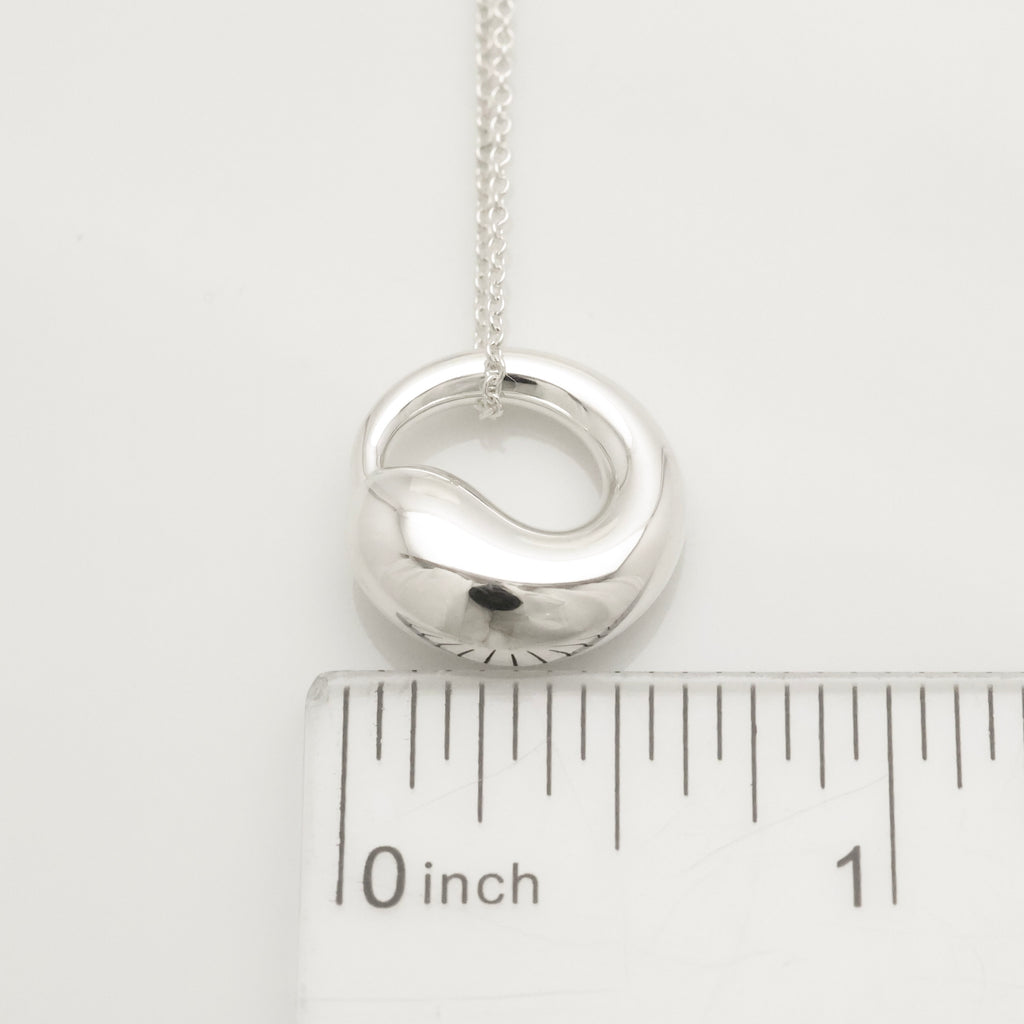 Tiffany & Co. Elsa Peretti Sterling Silver Eternal Circle Necklace