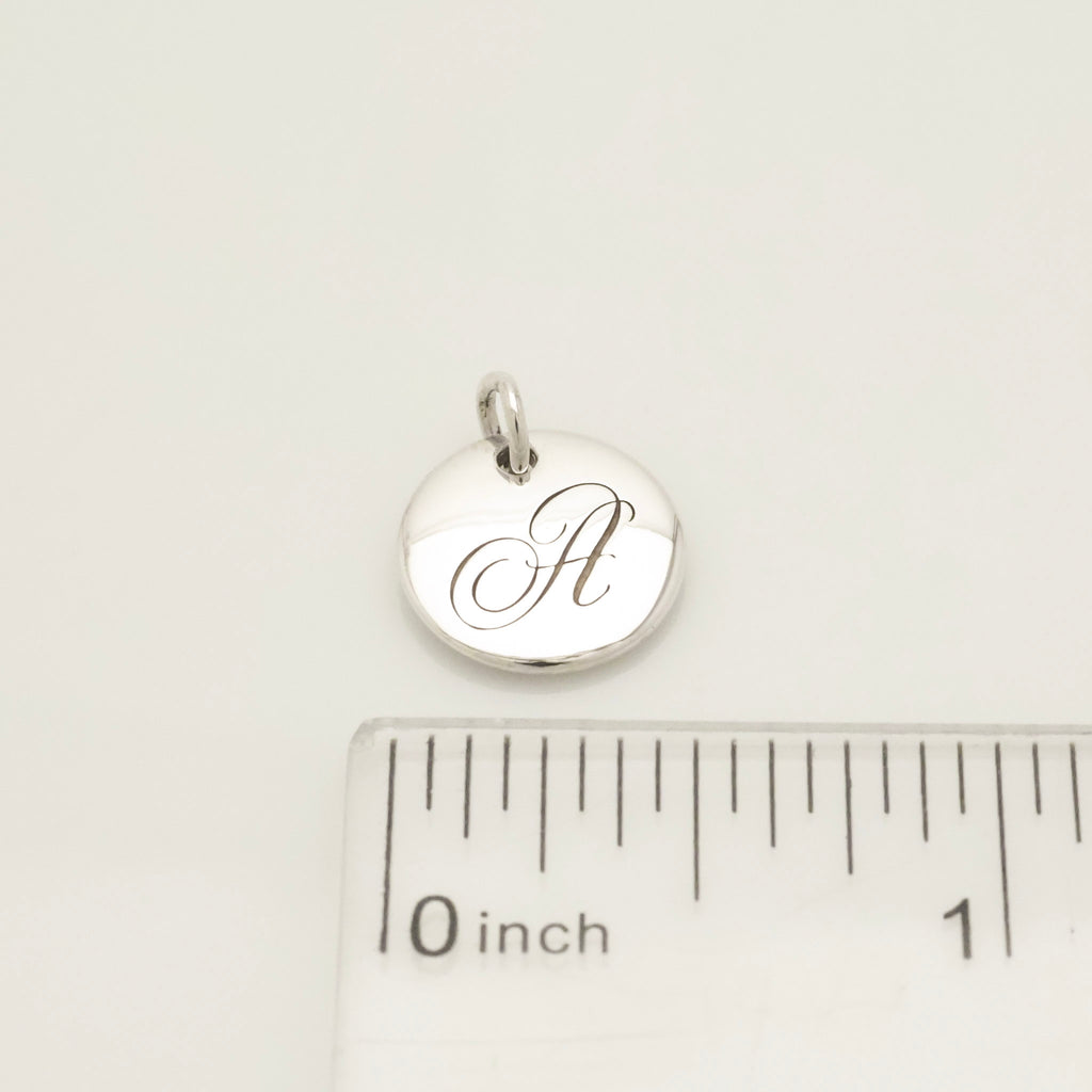 TIFFANY&Co. ノーツ レター アルファベット イニシャル A ディスク チャーム AG925