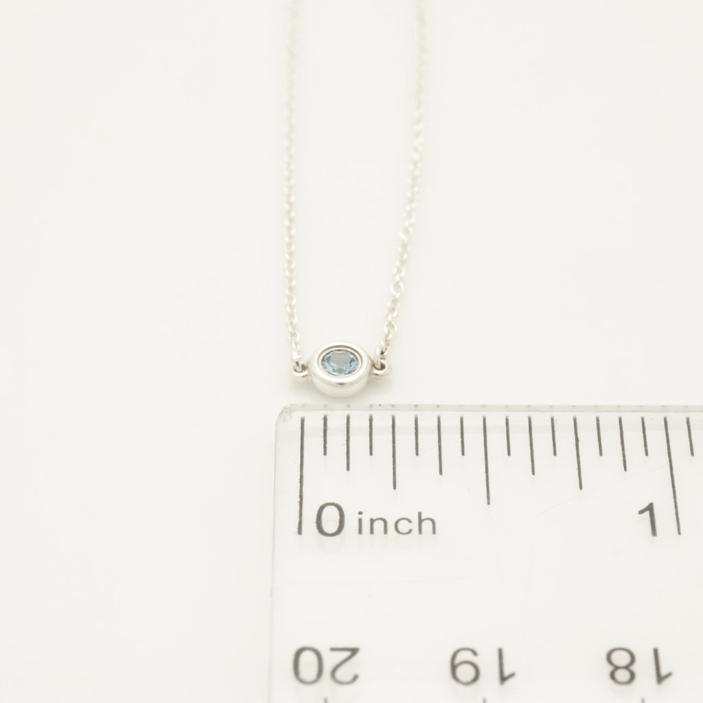TIFFANY&Co. カラー バイザヤード アクアマリン サファイア エルサペレッティ ブレスレット AG925