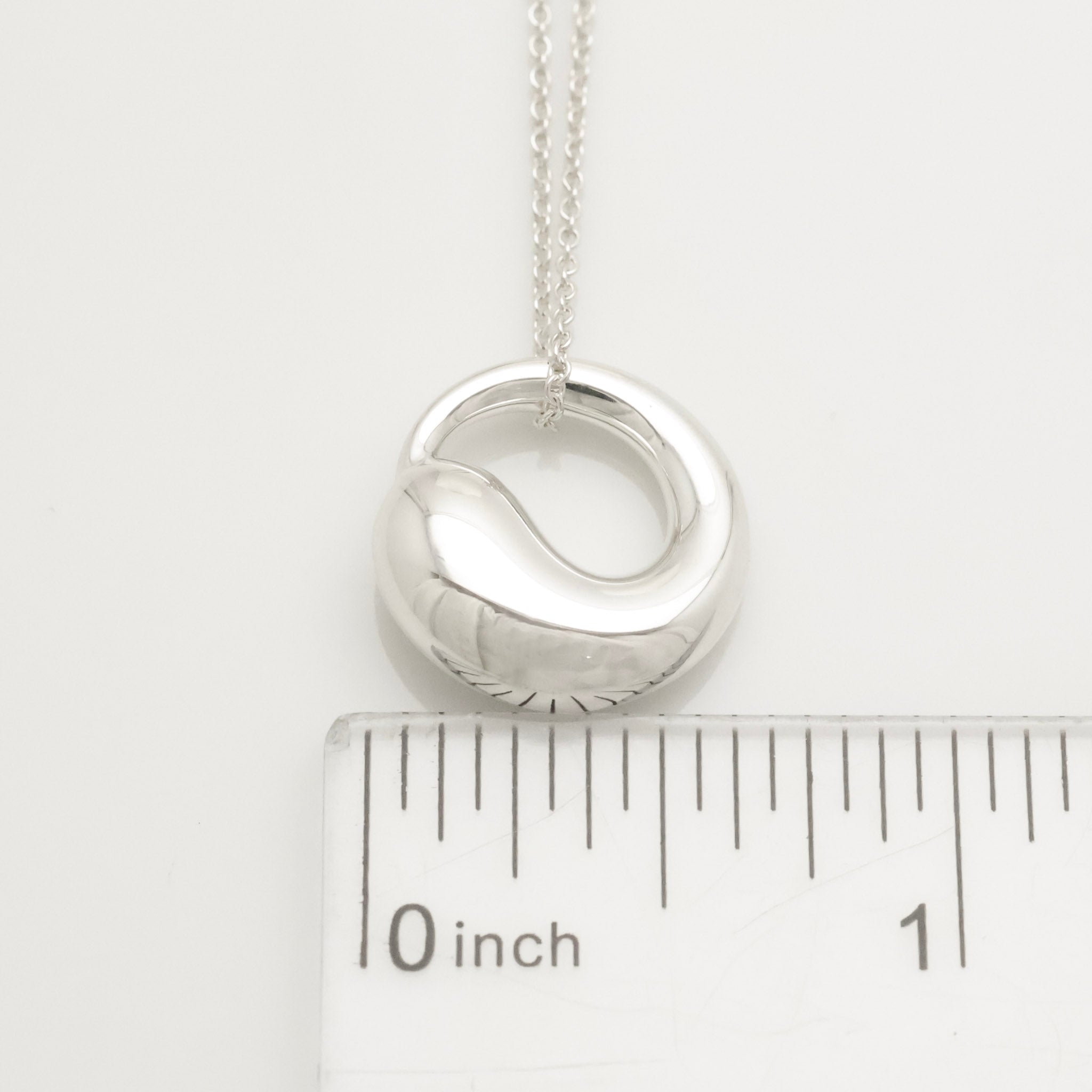 Tiffany & Co. MEDIUM Eternal Circle Necklace Sterling Silver 925 