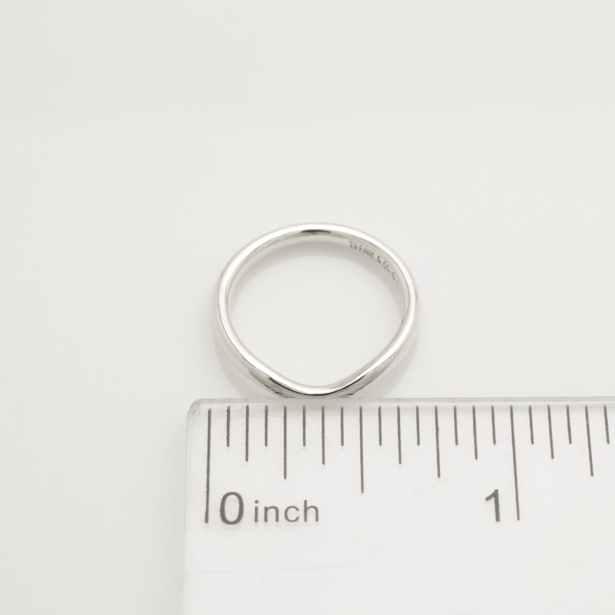 Tiffany & Co. Elsa Peretti Curved Ring Sterling Silver 925 