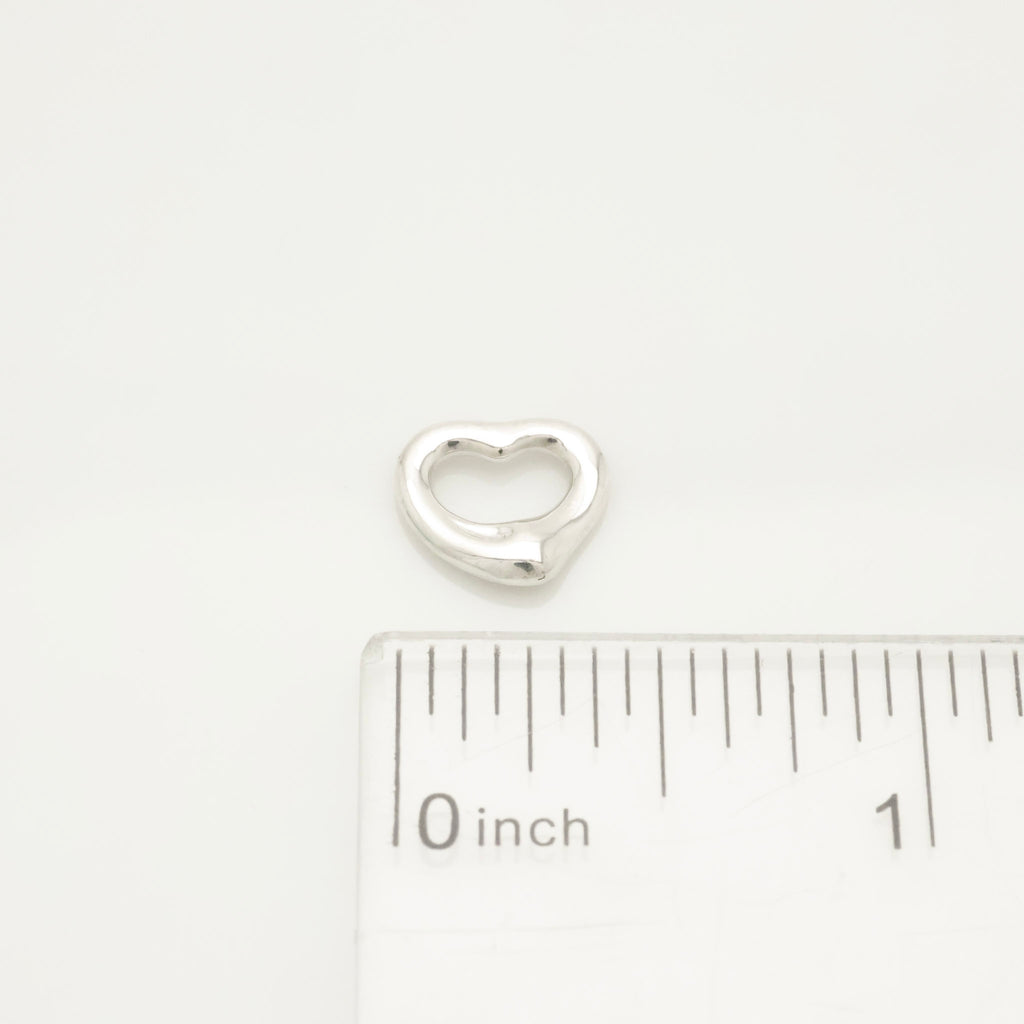  Tiffany & Co. Peretti Open Heart 11mm Pendant Charm Sterling Silver 925 