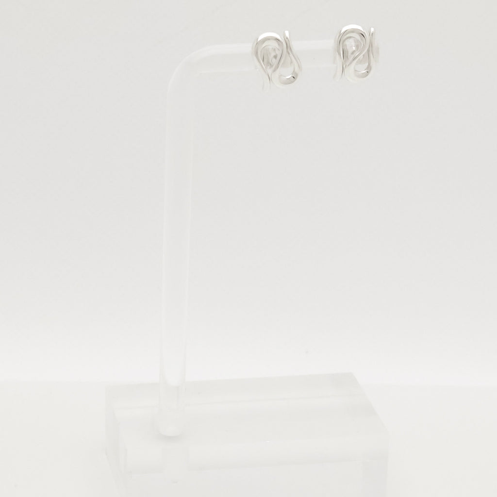 TIFFANY&Co. オープン ウェーブ エルサペレッティ スタッド ピアス AG925