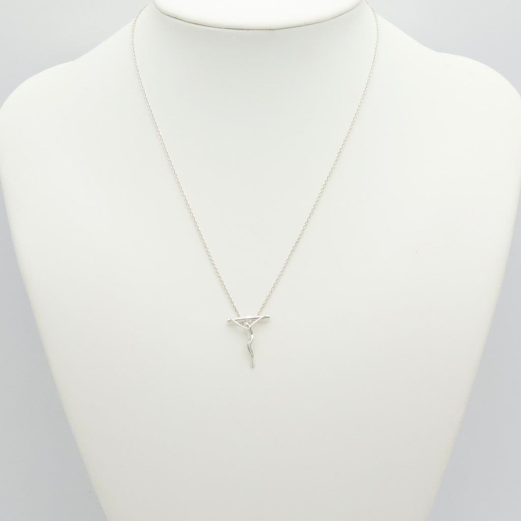 Tiffany & Co. Crucifix Cross Necklace Pendant Sterling Silver 925