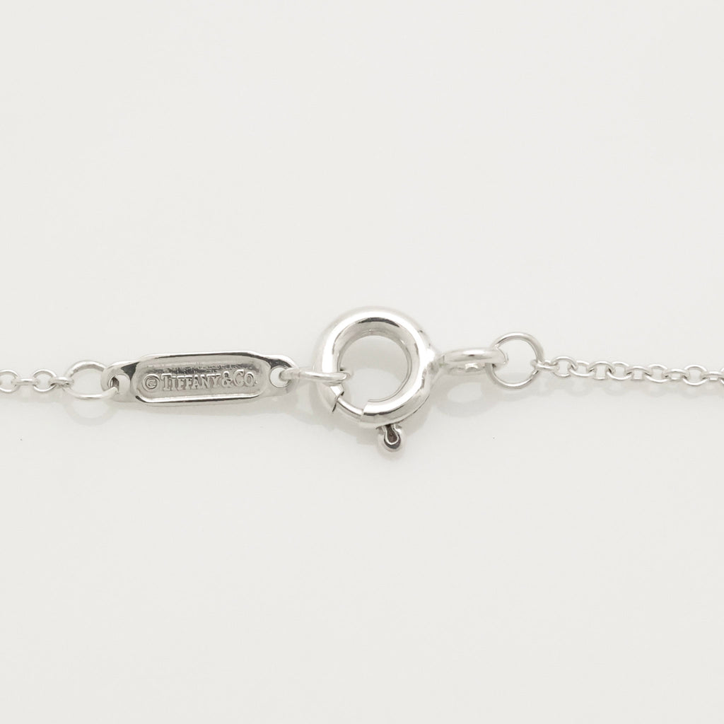  Tiffany & Co. Letter Y Notes Initial Disc Necklace Sterling Silver 925