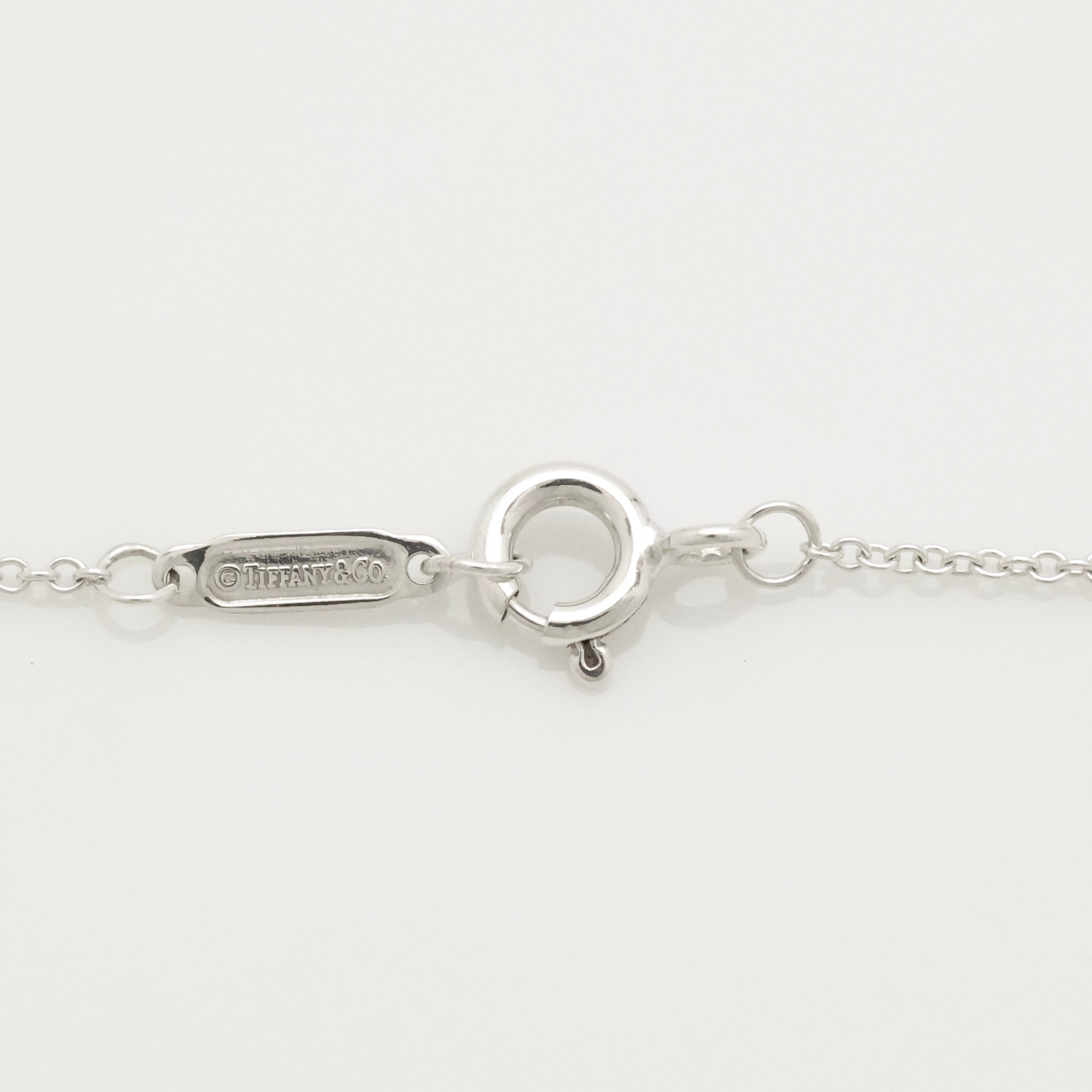  Tiffany & Co. Letter Y Notes Initial Disc Necklace Sterling Silver 925