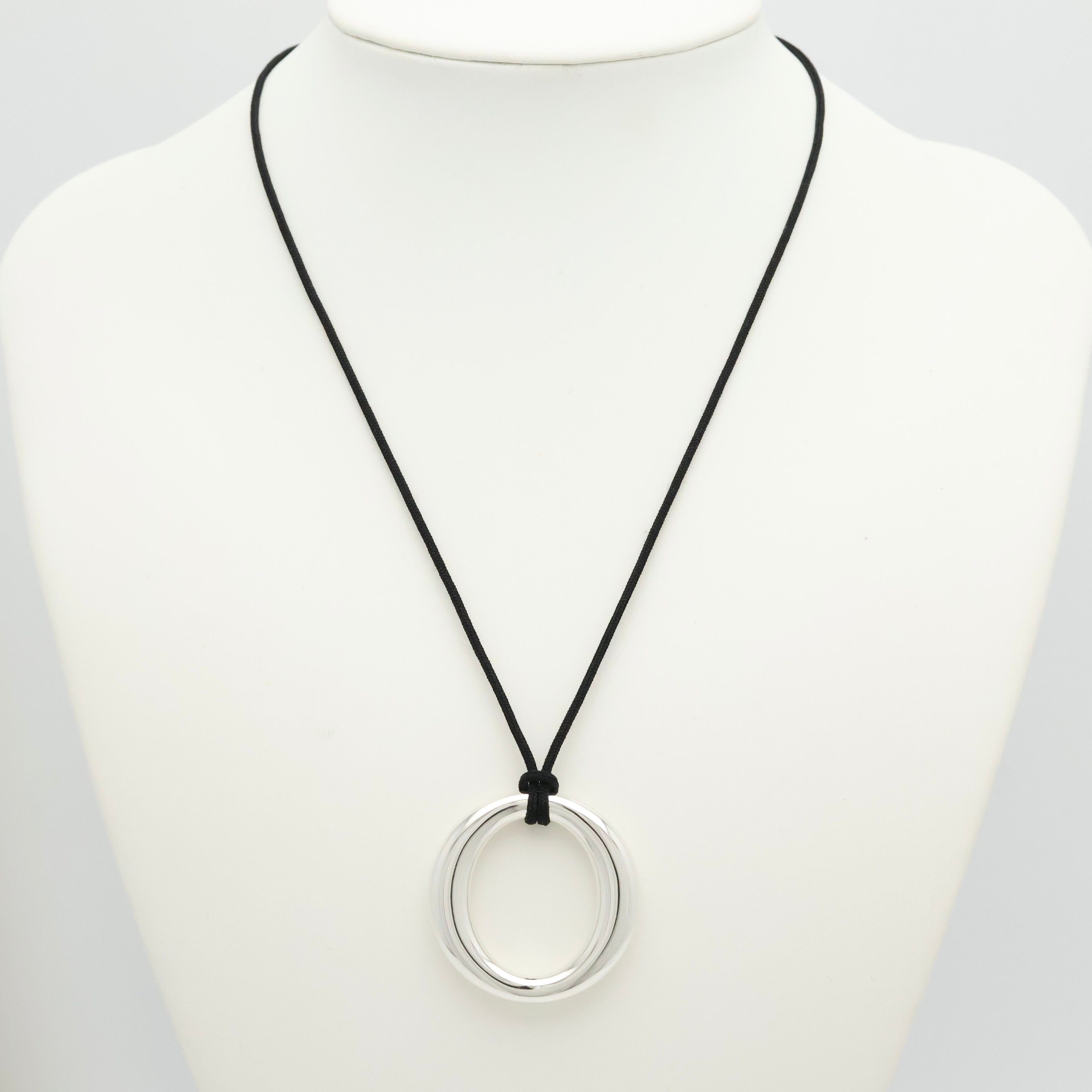 TIFFANY&Co. セビアナ シルク コード エルサペレッティ ネックレス AG925