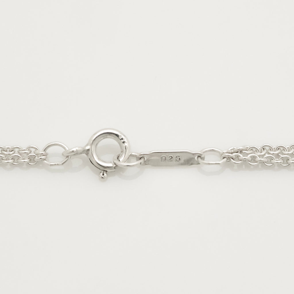 Tiffany & Co. Infinity Double Chain Necklace Sterling Silver 925