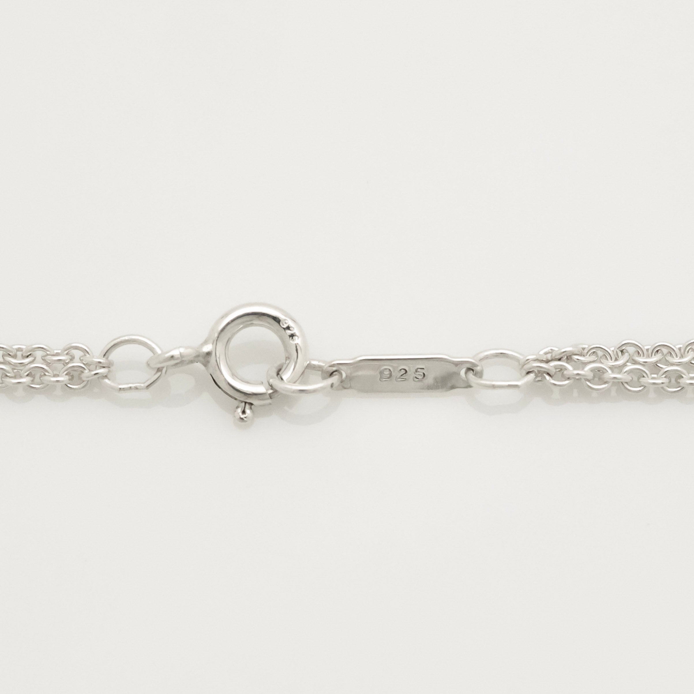 Tiffany & Co. Infinity Double Chain Necklace Sterling Silver 925