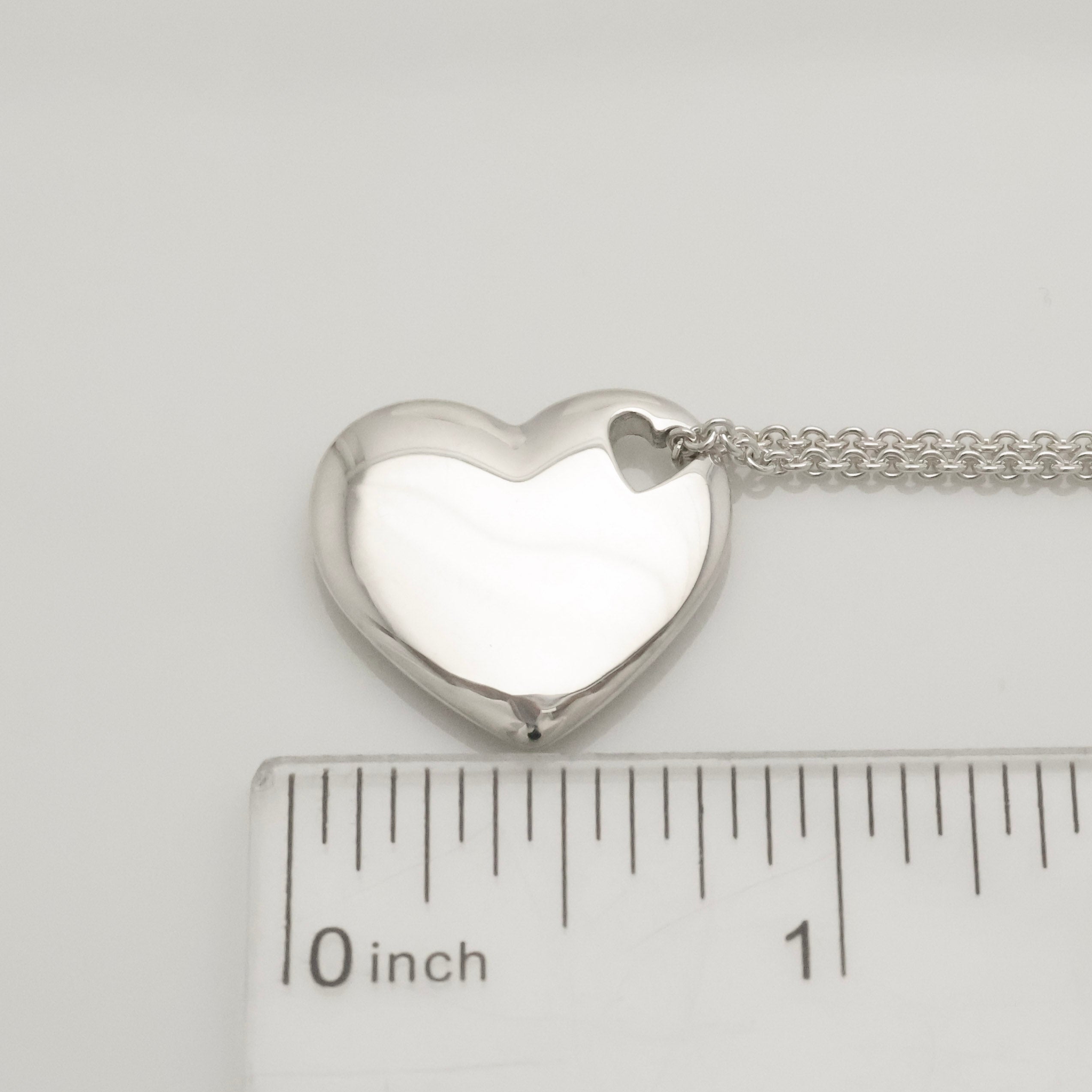 TIFFANY&Co. 2 ハート ステンシル カットアウト ネックレス AG925
