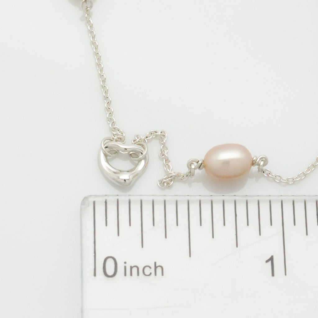 TIFFANY&Co. バイザヤード パール オープン ハート エルサペレッティ ブレスレット AG925