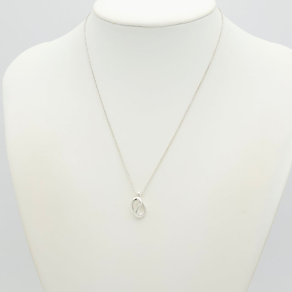 Tiffany & Co. Puff Heart Pendant Necklace Sterling Silver 925