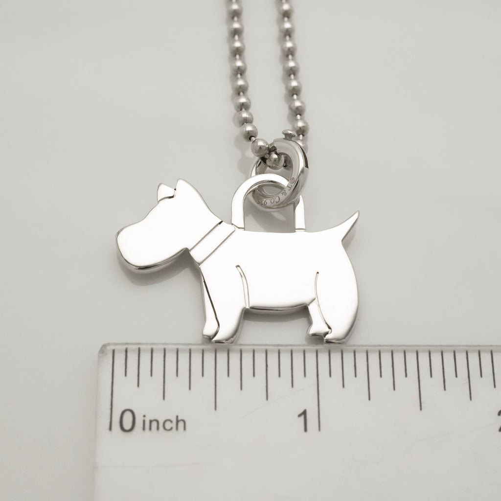 Tiffany & Co. Scottie Terrier Dog Necklacce Sterling Silver 925