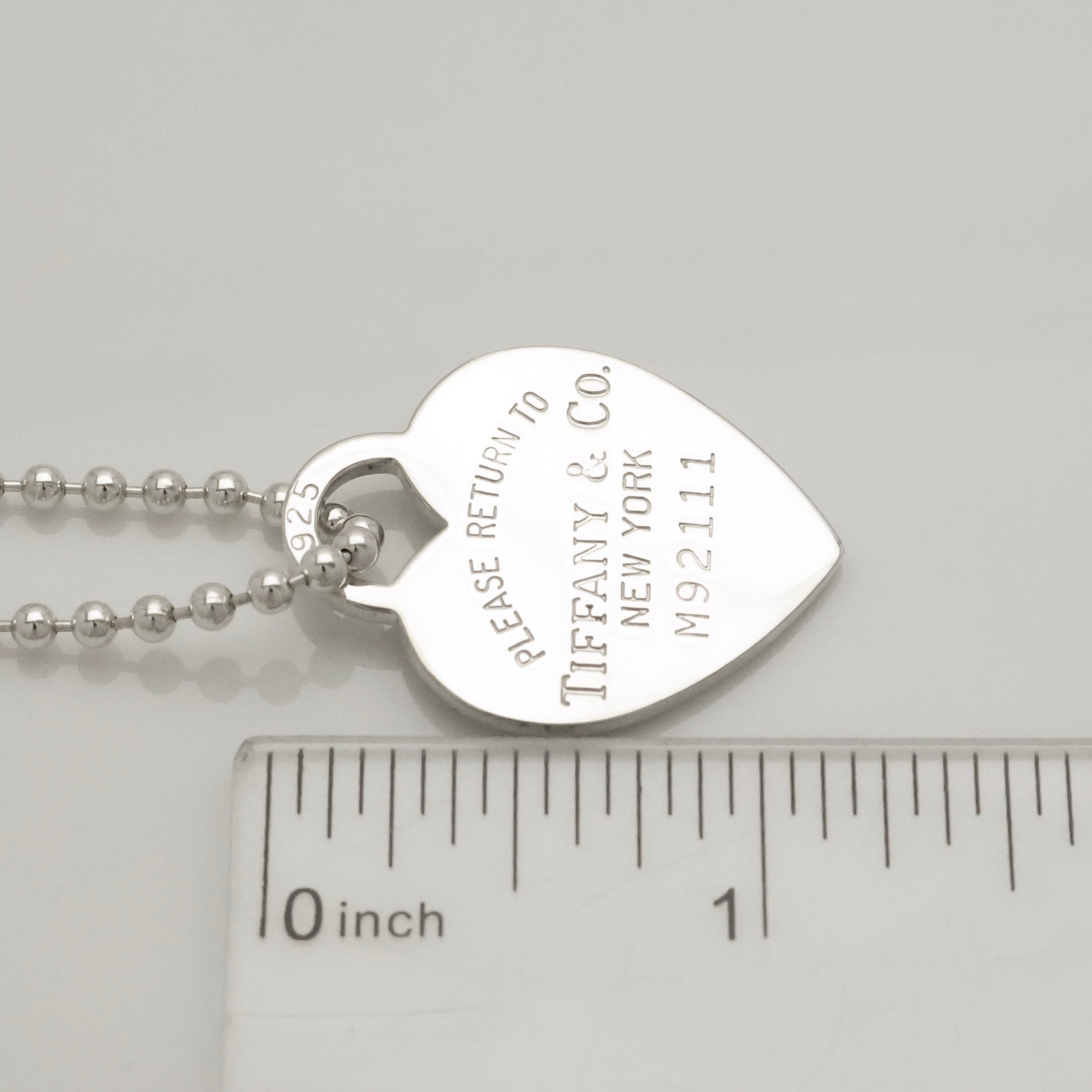 TIFFANY&Co. リターントゥ ティファニー ハート タグ ボール チェーン ネックレス AG925