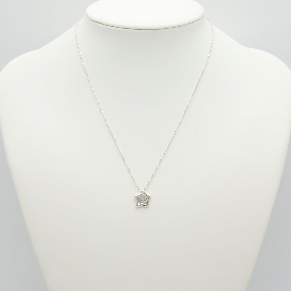  Tiffany & Co. Peretti Star Pendant Necklace Sterling Silver 925 