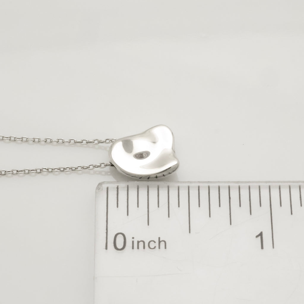  Tiffany & Co. Full Heart Pendant Necklace Sterling Silver 925