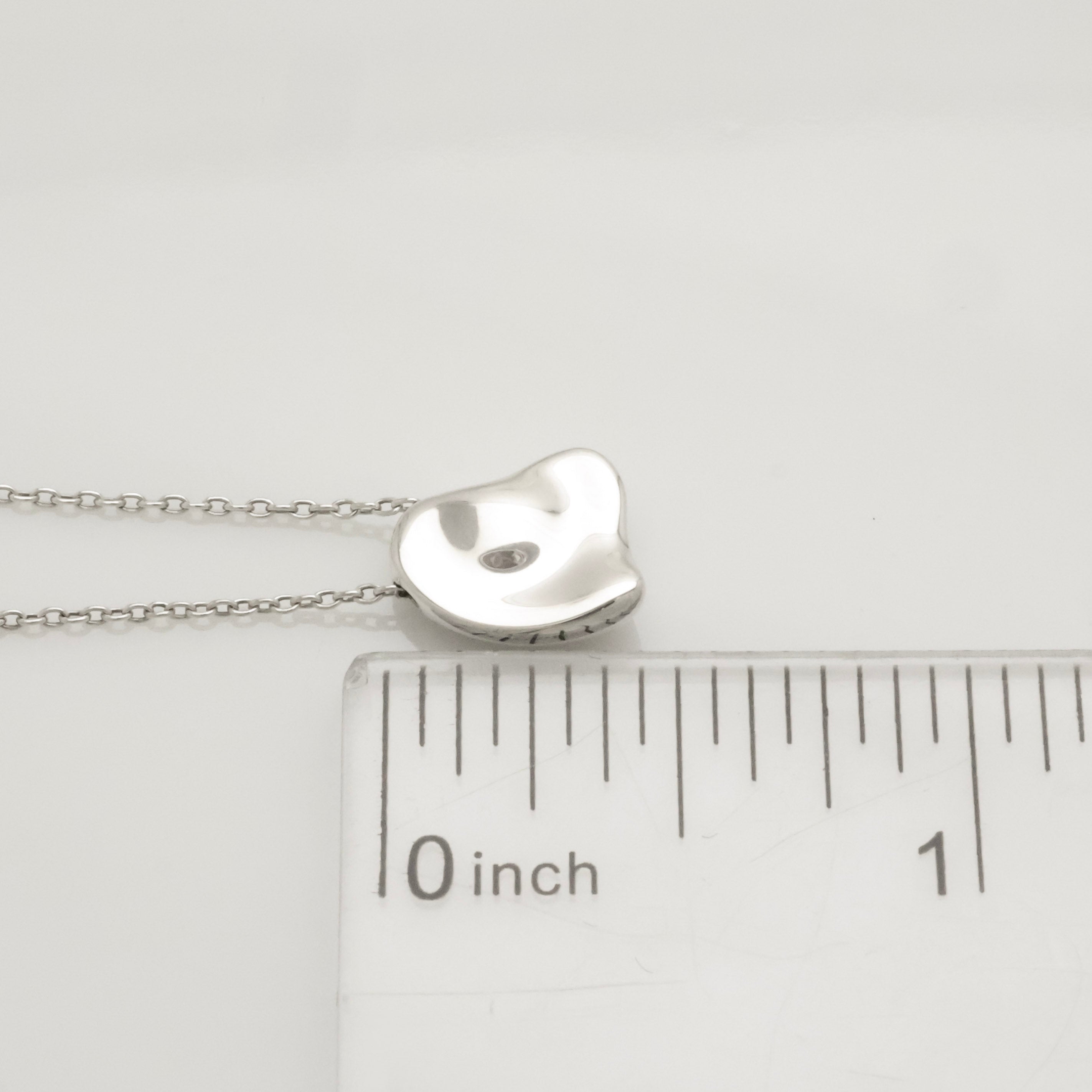  Tiffany & Co. Full Heart Pendant Necklace Sterling Silver 925