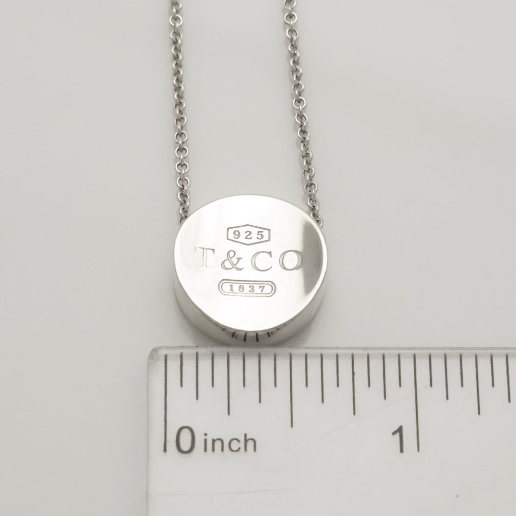Tiffany & Co. 1837 Concave Circle Necklace Sterling Silver 925