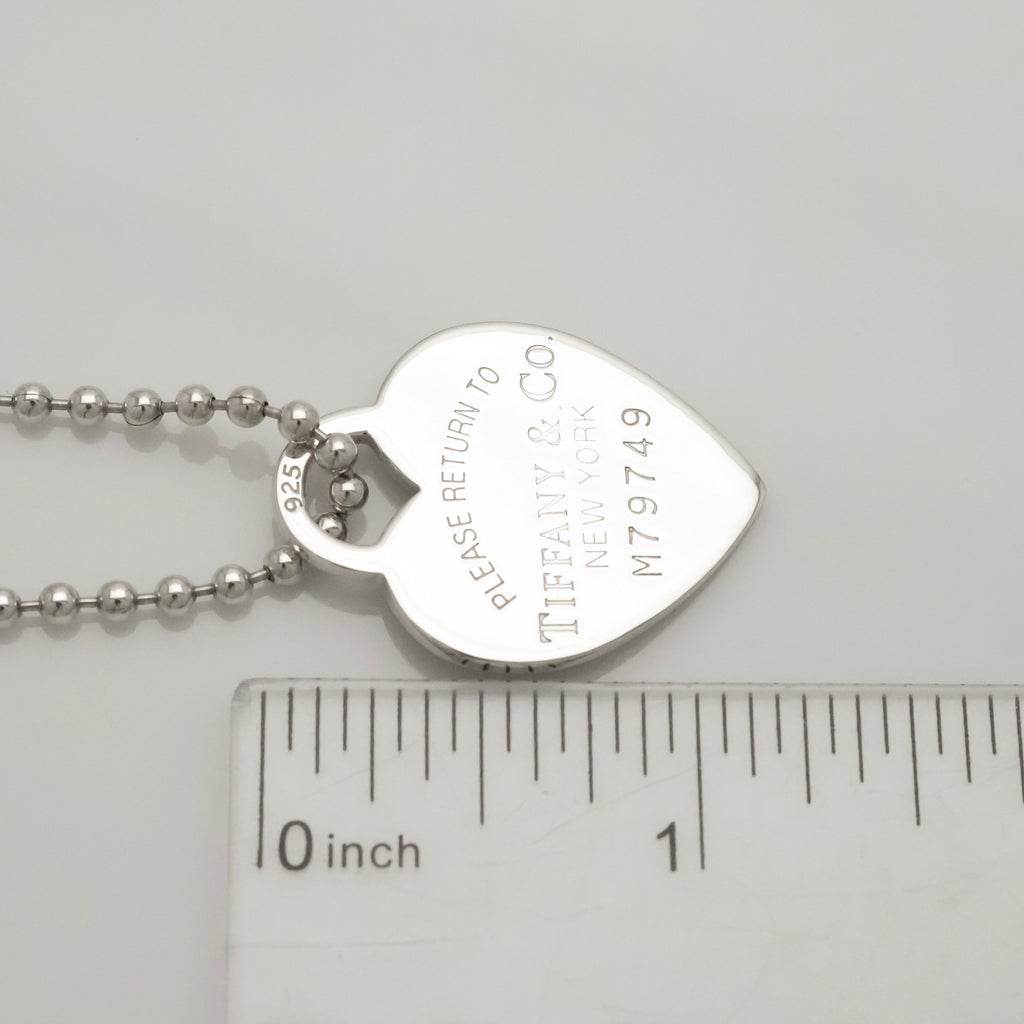 TIFFANY&Co. リターントゥ ティファニー ハート タグ ボール チェーン ネックレス AG925