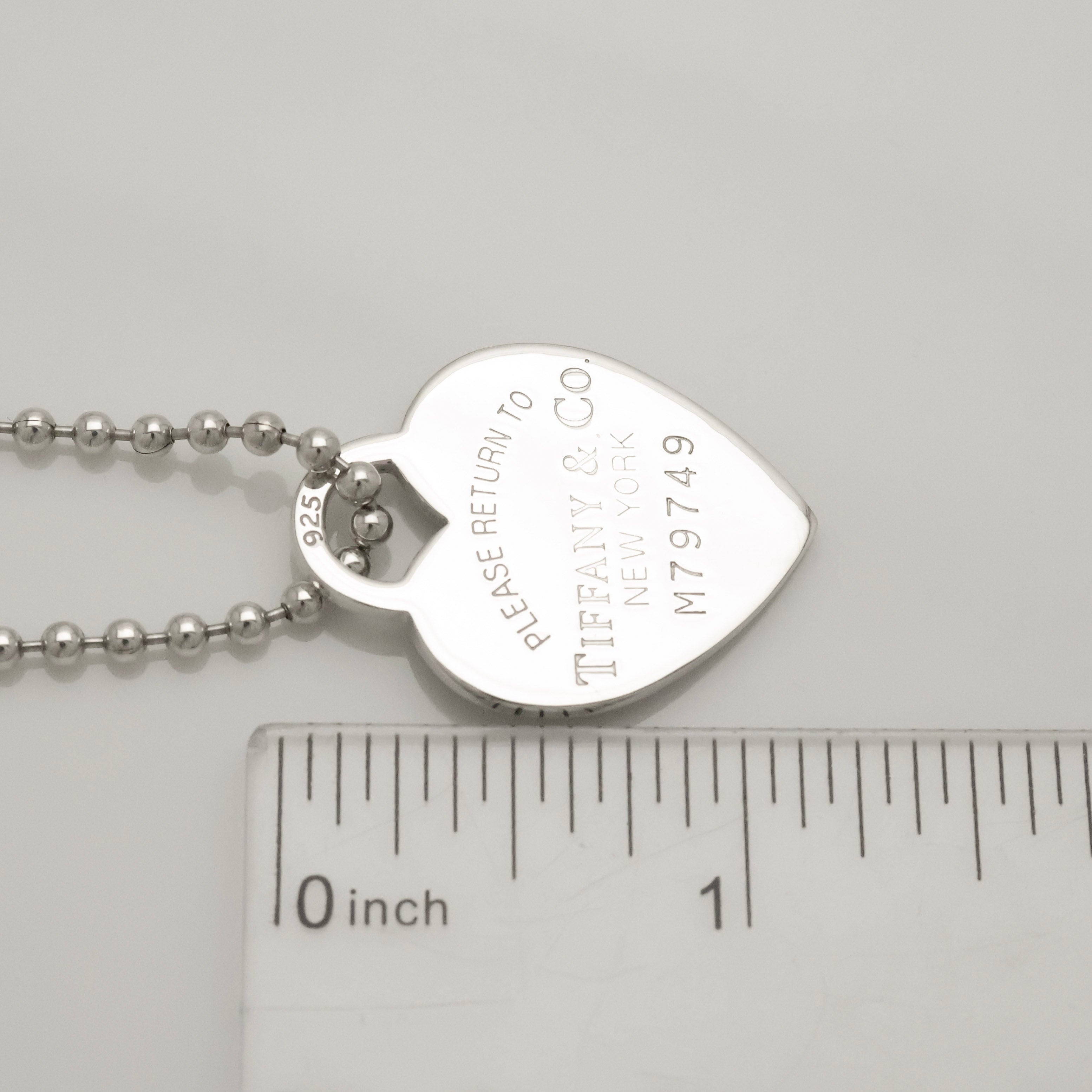 TIFFANY&Co. リターントゥ ティファニー ハート タグ ボール チェーン ネックレス AG925