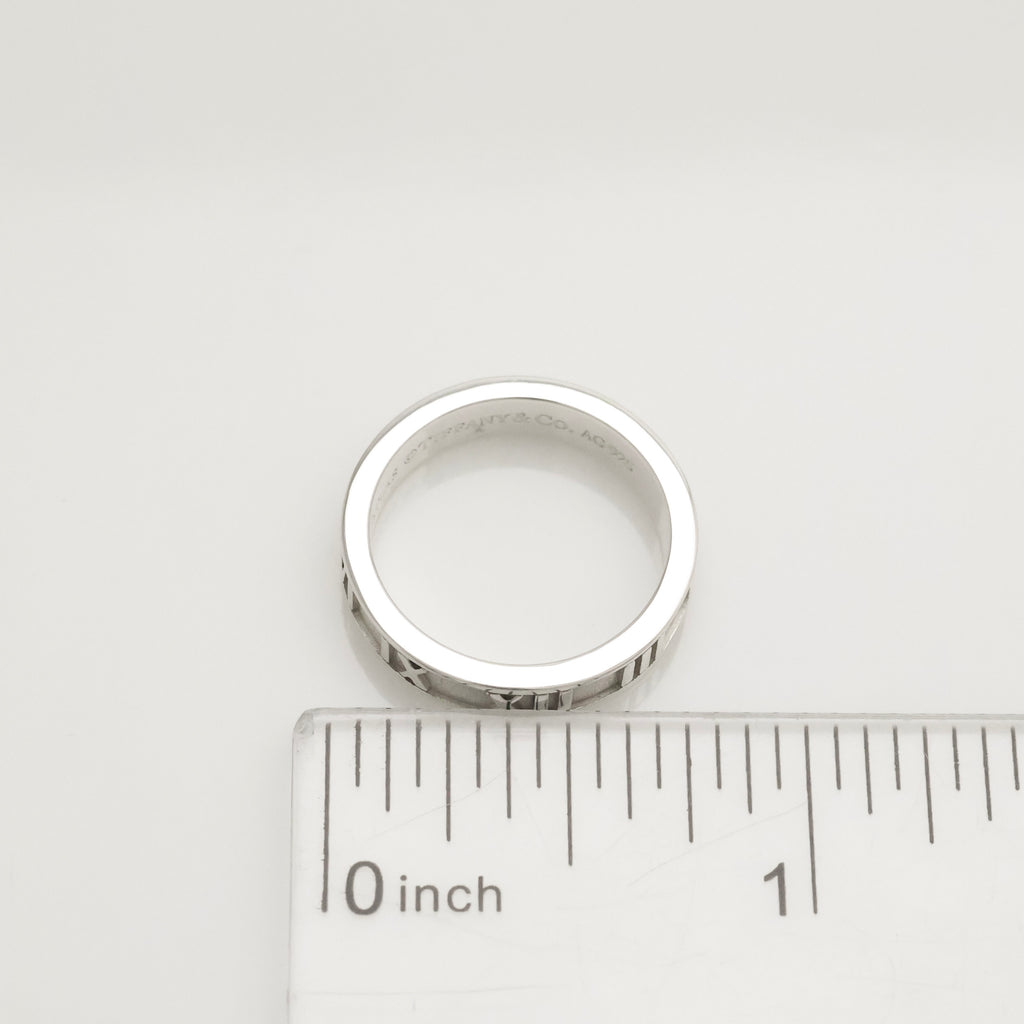 Tiffany & Co. Atlas Ring Size US 5.25 Sterling Silver 925