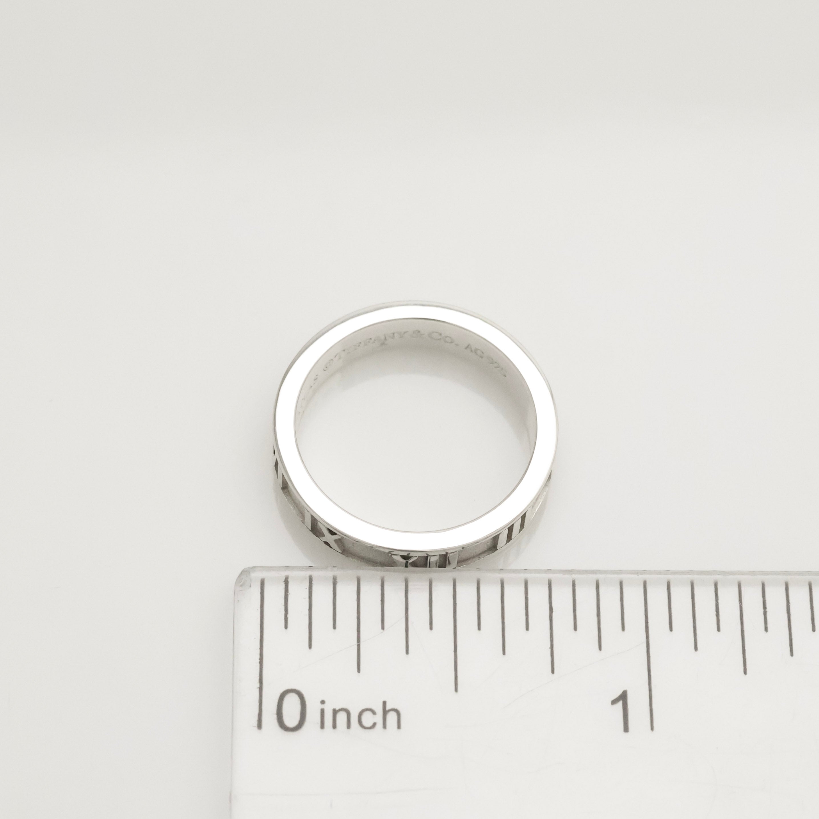 Tiffany & Co. Atlas Ring Size US 5.25 Sterling Silver 925