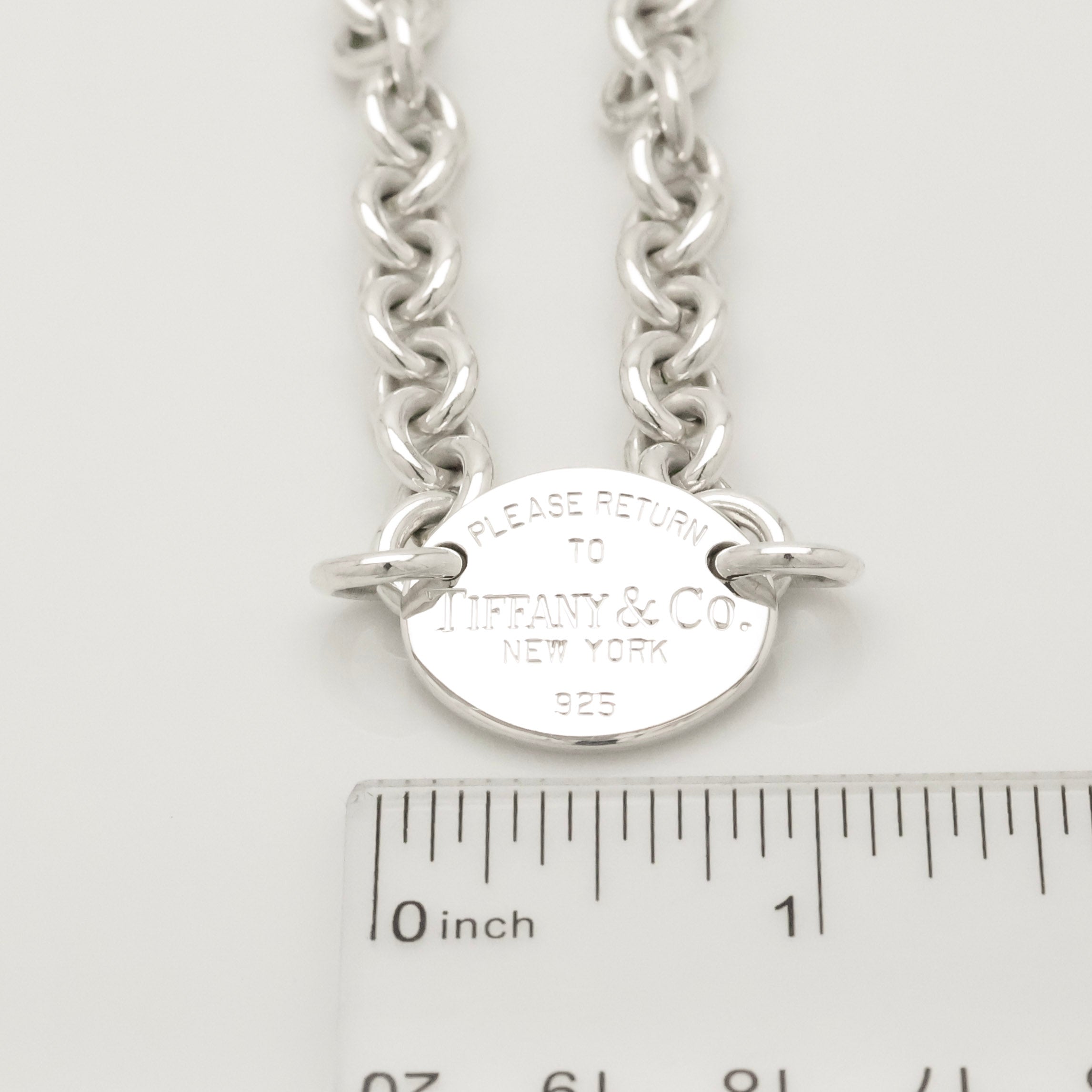 TIFFANY&Co. リターントゥ ティファニー オーバル タグ チャーム チェーン ブレスレット AG925