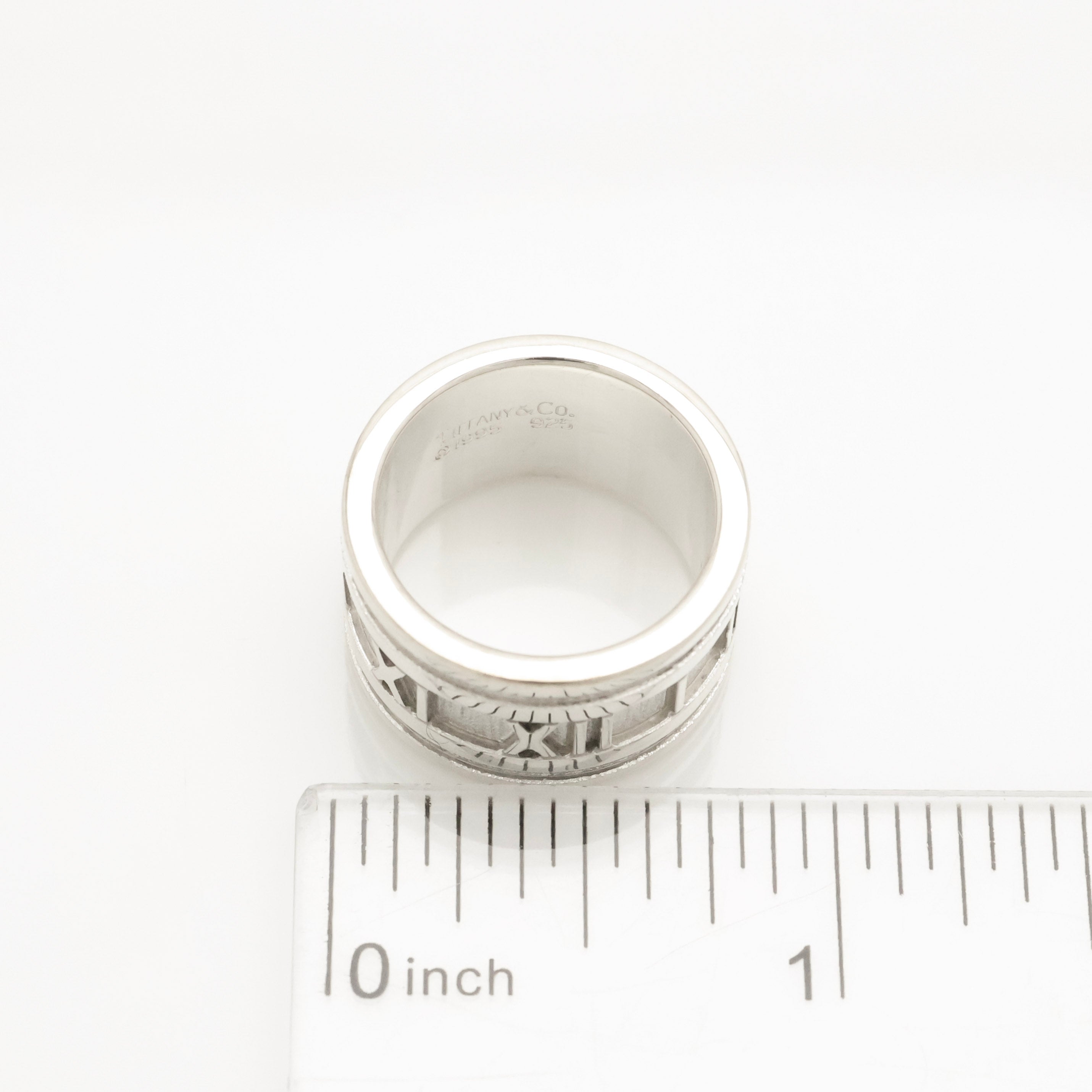 Tiffany & Co. Atlas Wide Ring Size 5.5- 5.75 Sterling Silver 925