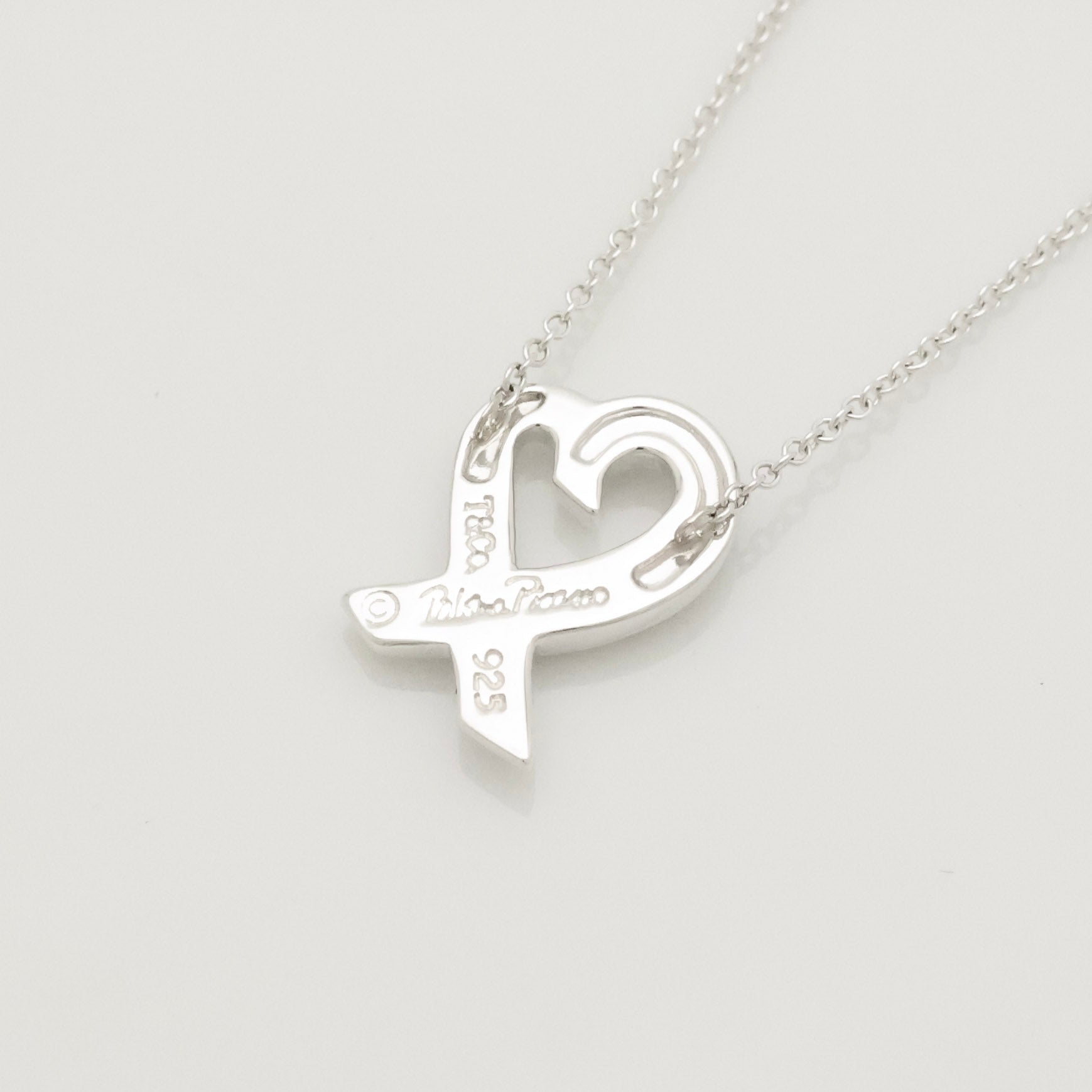 TIFFANY&Co. ラビング ハート ピンク サファイア パロマピカソ ネックレス AG925