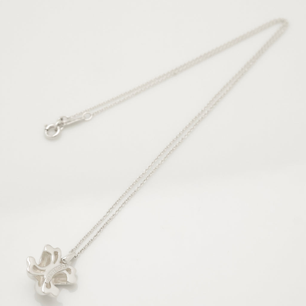 Tiffany & Co. Signature Cross Pendant Necklace Sterling Silver 925 