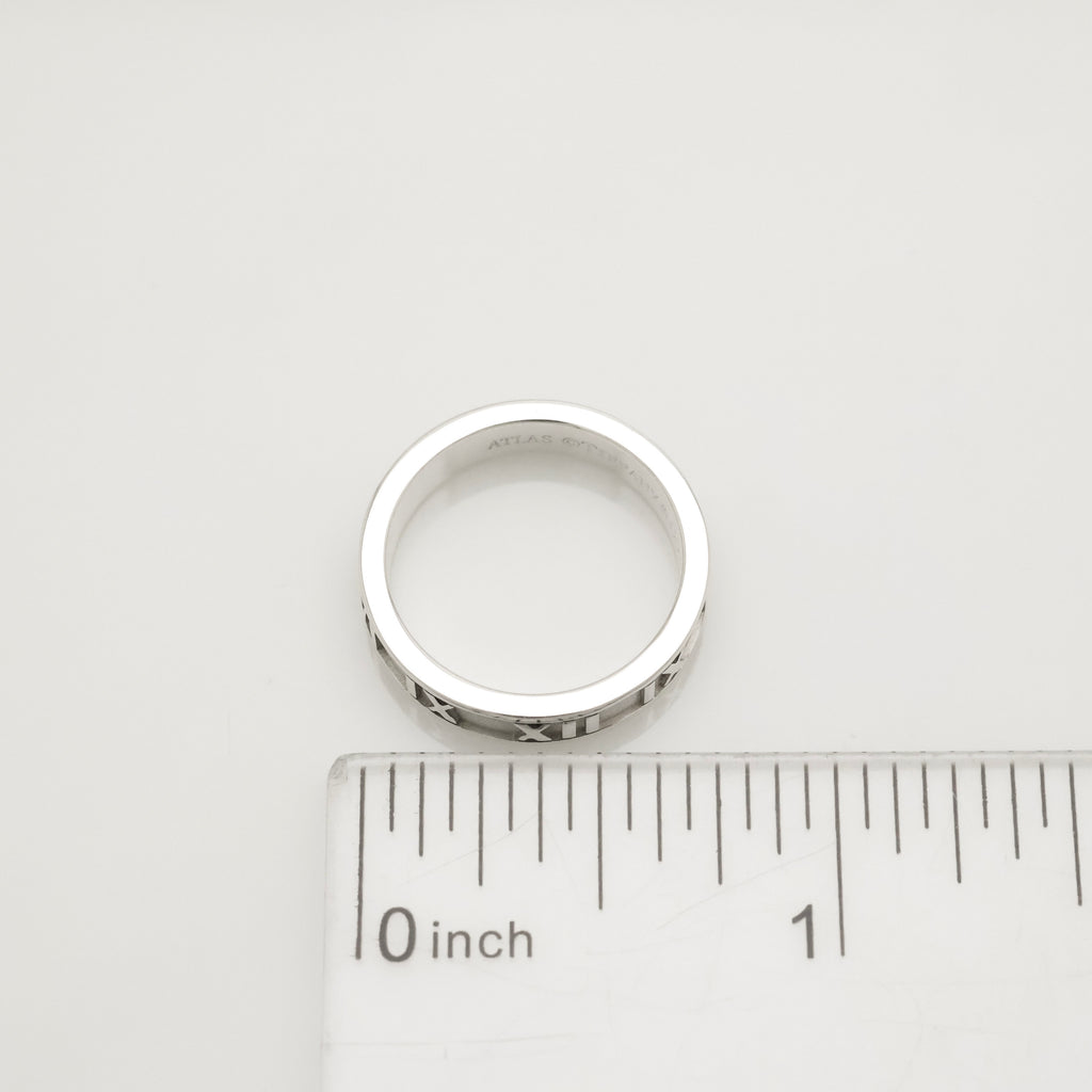 Tiffany & Co. Atlas Ring Size US 5.25 Sterling Silver 925