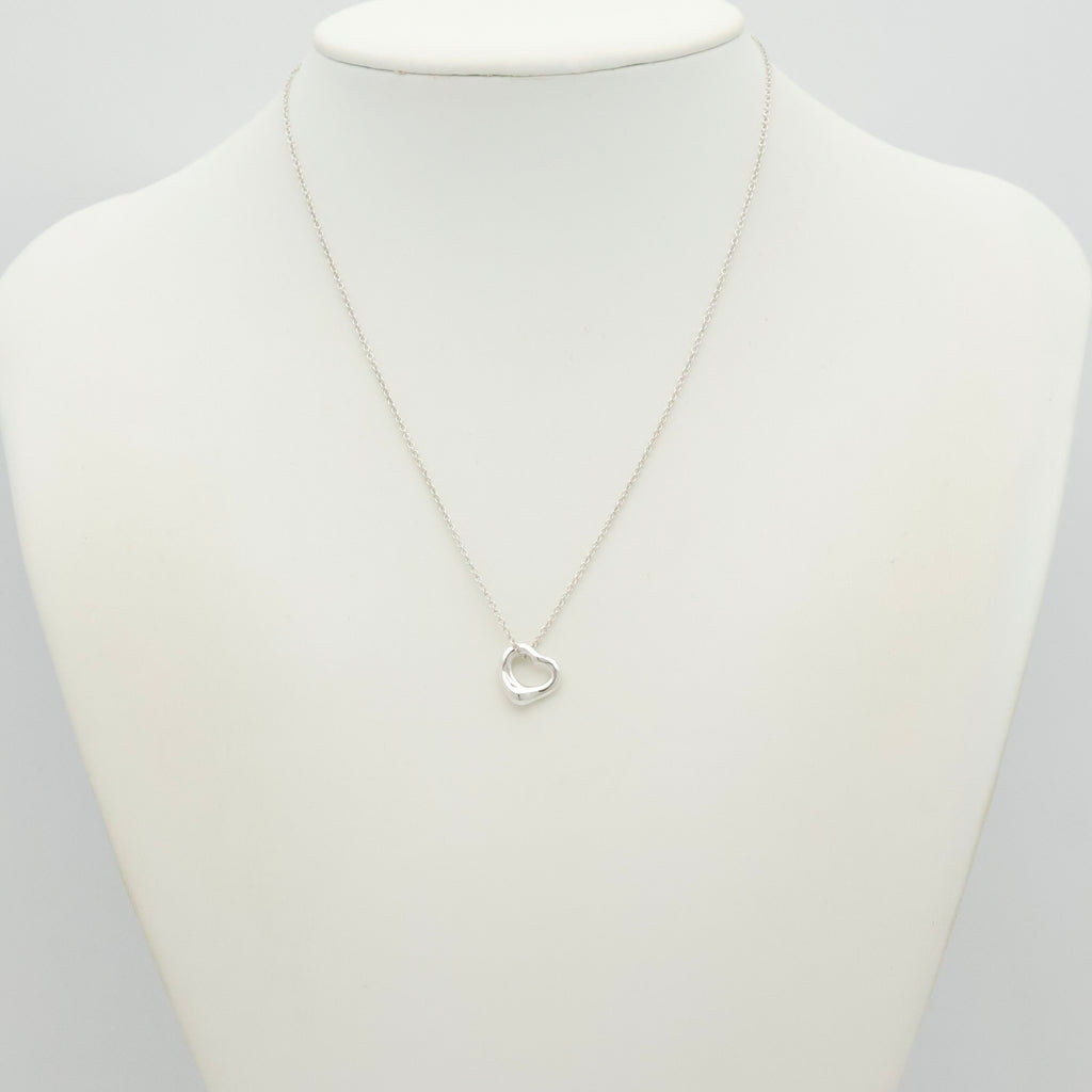 TIFFANY&Co. オープンハート 11mm エルサペレッティ ネックレス AG925