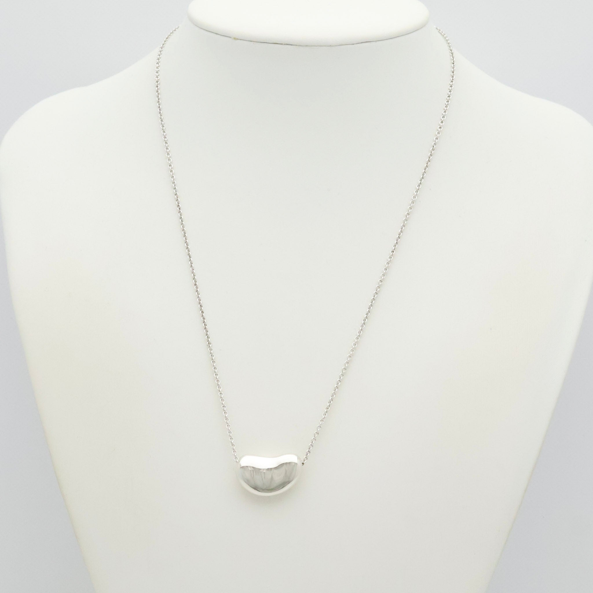  Tiffany & Co. Peretti Large  Bean Necklace  Sterling Silver 925 