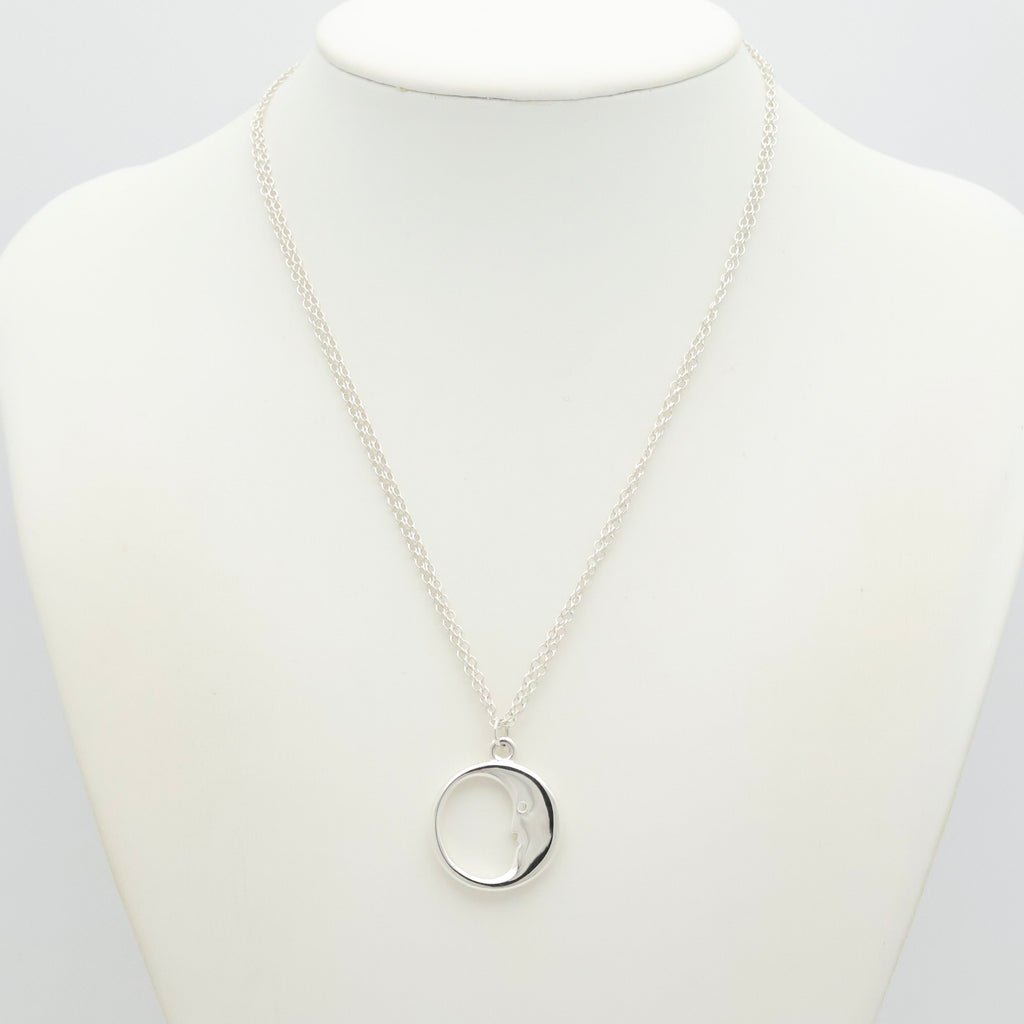 TIFFANY&Co. マンインザムーン ダブル チェーン ネックレス AG925