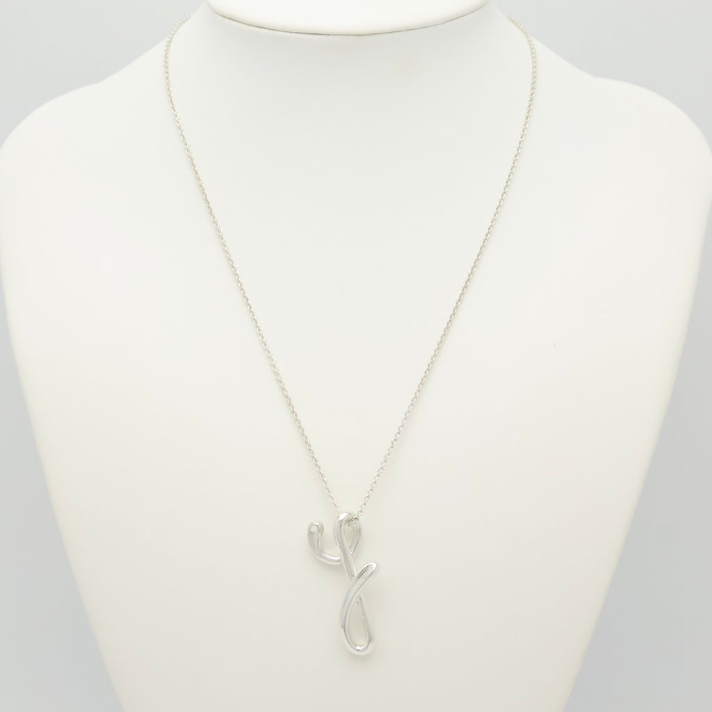 TIFFANY&Co. ラージ ノーツ レター Y イニシャル  ネックレス AG925