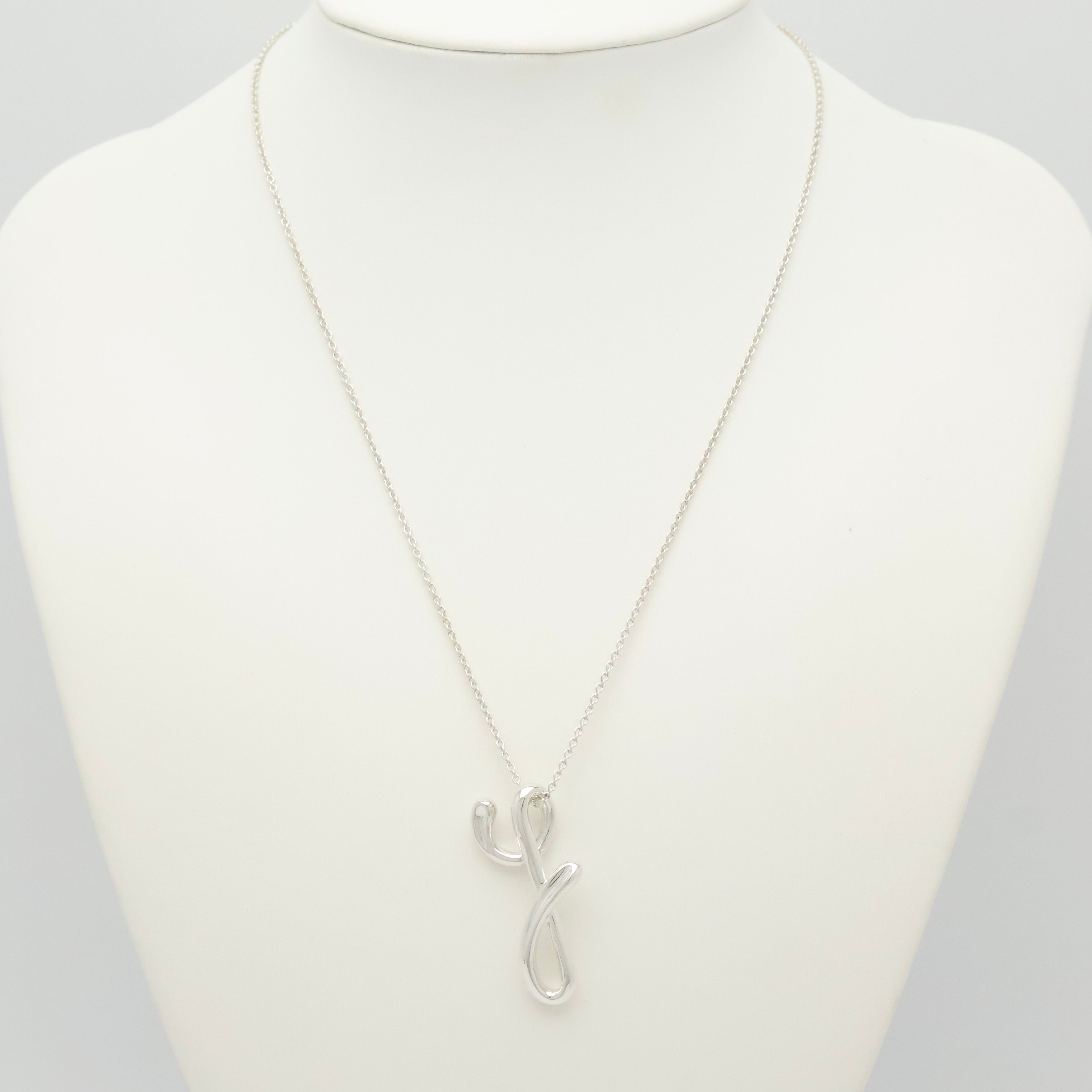 TIFFANY&Co. ラージ ノーツ レター Y イニシャル  ネックレス AG925
