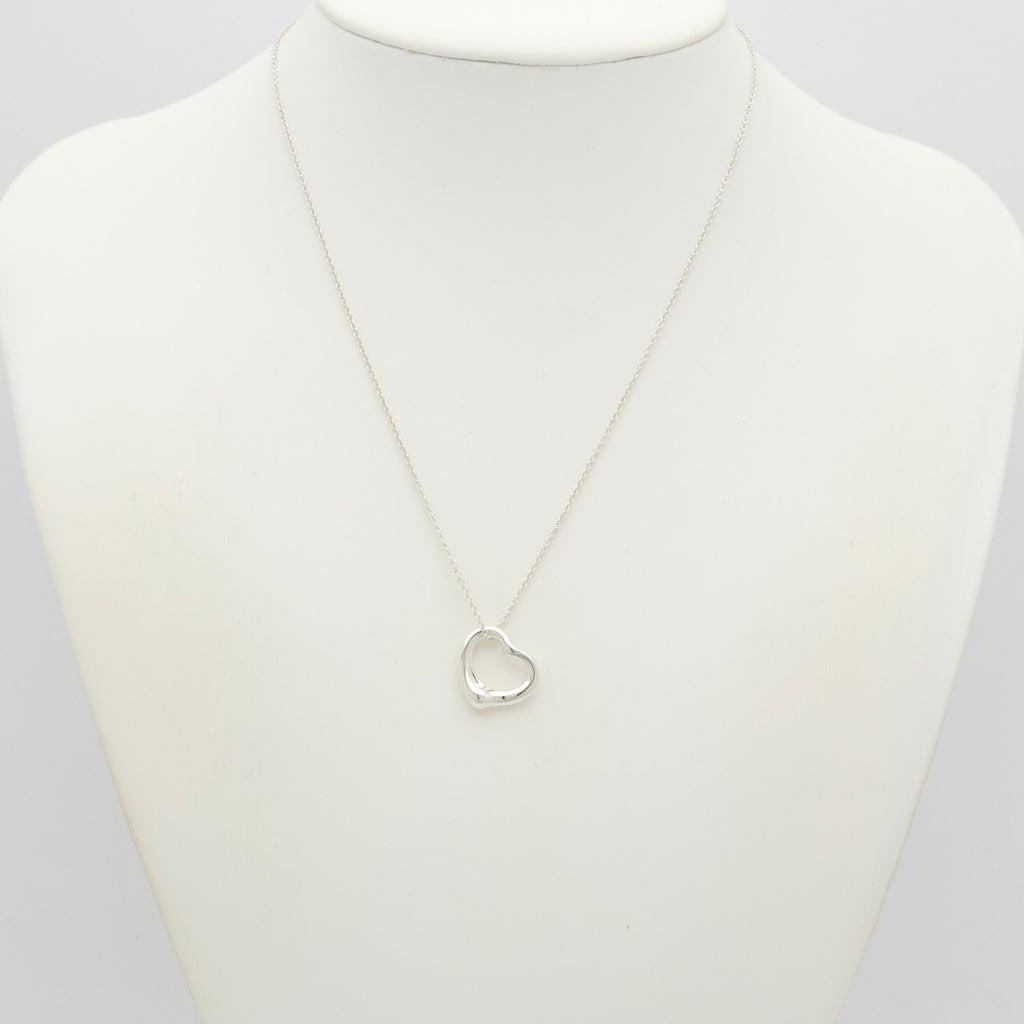TIFFANY&Co. オープンハート 16mm エルサペレッティ ネックレス AG925