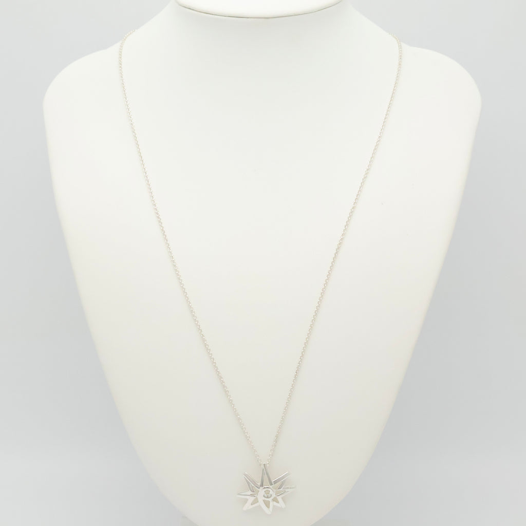  Tiffany & Co. Picasso Volume Star Necklace Sterling Silver 925