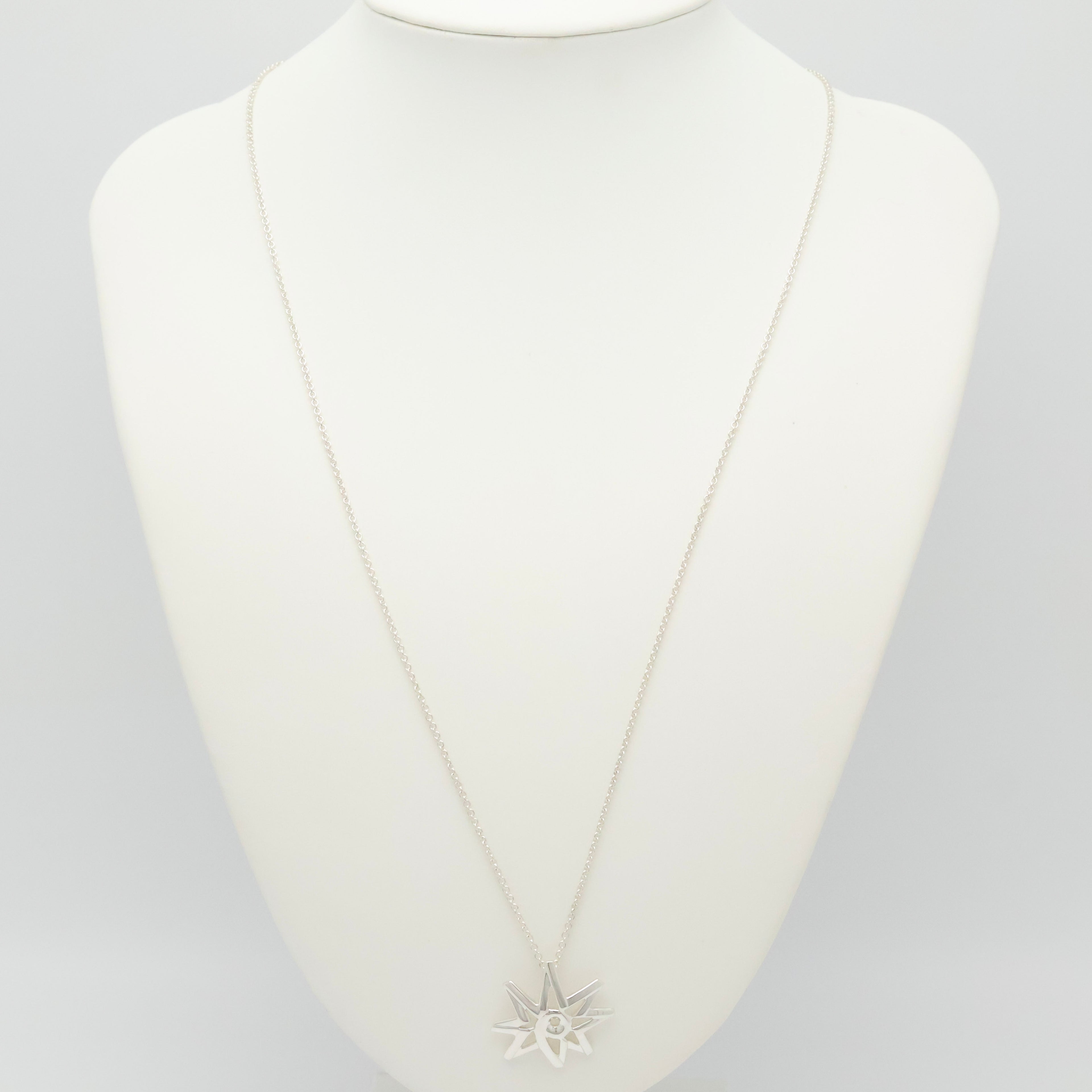  Tiffany & Co. Picasso Volume Star Necklace Sterling Silver 925