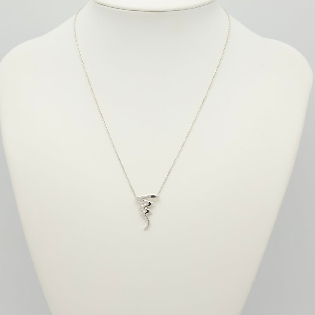 Tiffany & Co. Picasso Scribble Zig Zag Necklace Sterling Silver 925