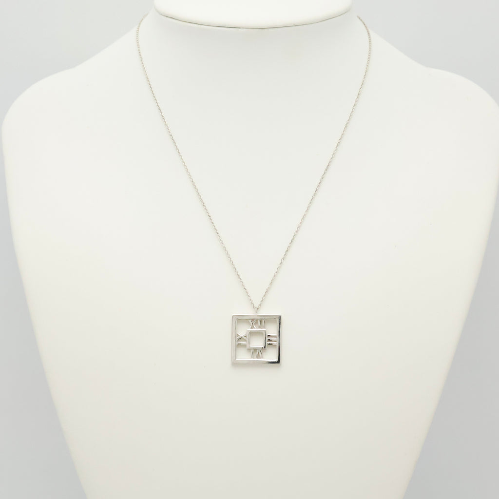 TIFFANY&Co. アトラス オープン スクエア ネックレス AG925