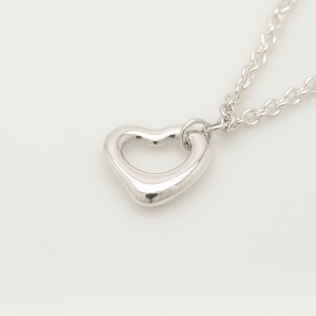 Tiffany & Co. Peretti 11mm Open Heart Bracelet Sterling Silver 925
