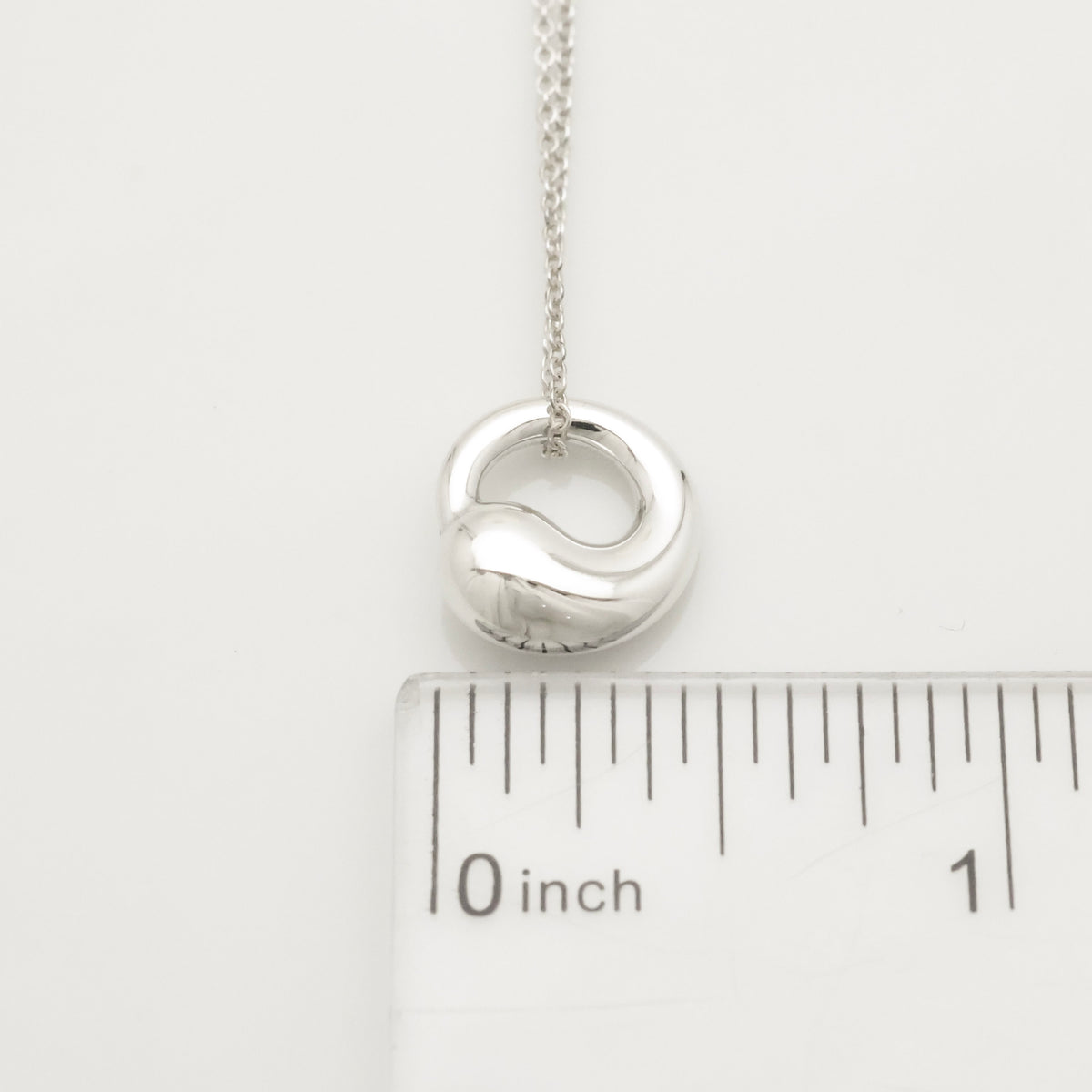  Tiffany & Co. Eternal Circle Necklace Pendant  Sterling Silver 925