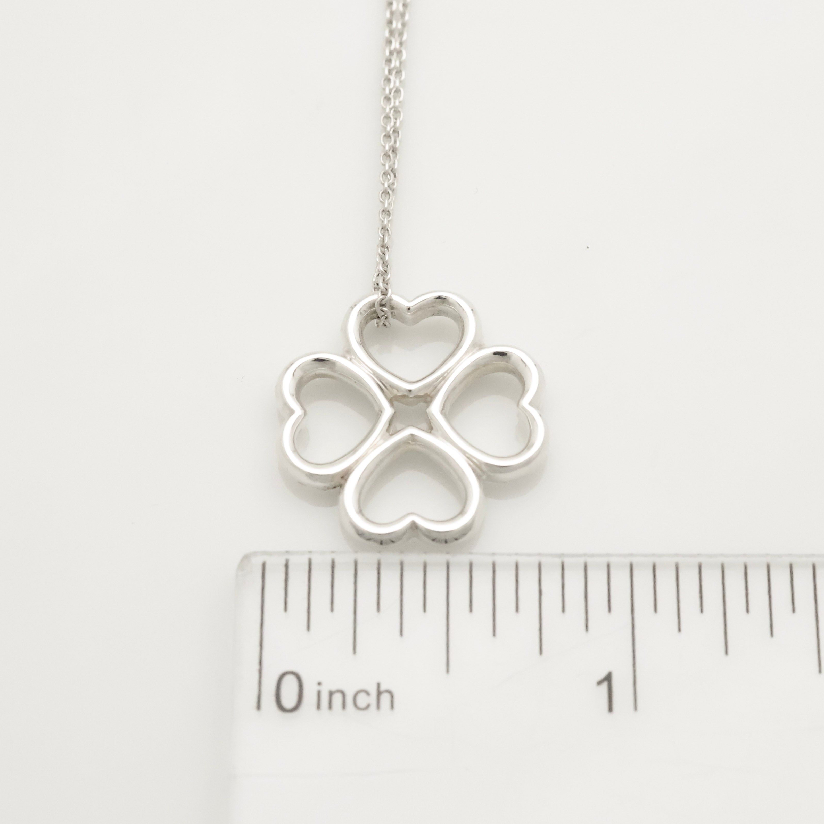 TIFFANY&Co. クローバー ハート ネックレス AG925