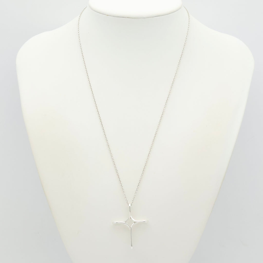 TIFFANY&Co. ラージ オープン クロス インフィニティ エルサペレッティ ネックレス AG925