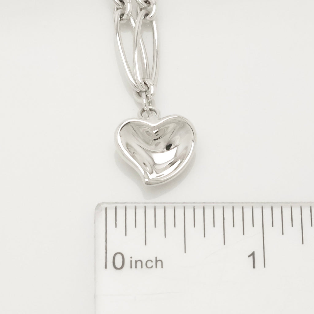 Tiffany & Co. Peretti Curved Full Heart Bracelet Sterling Silver 925