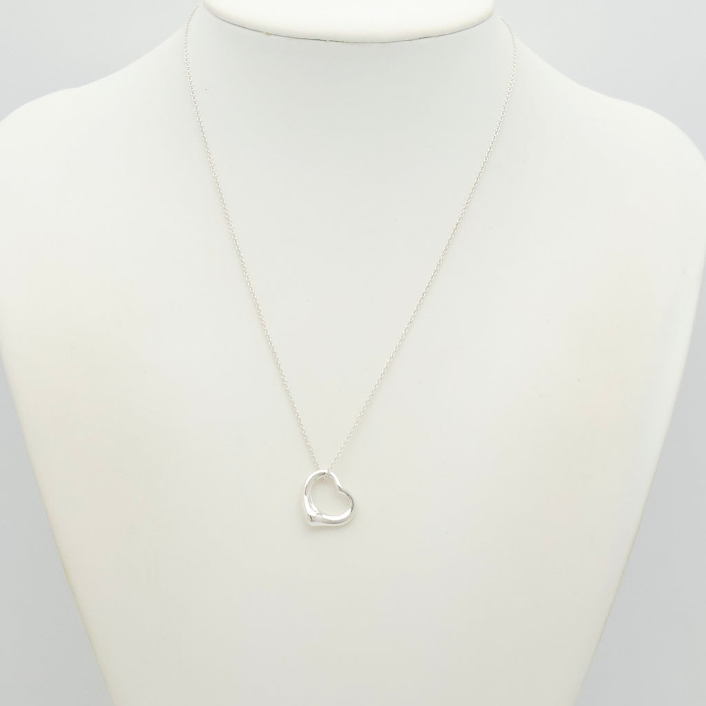 TIFFANY&Co. オープンハート 16mm エルサペレッティ ネックレス AG925