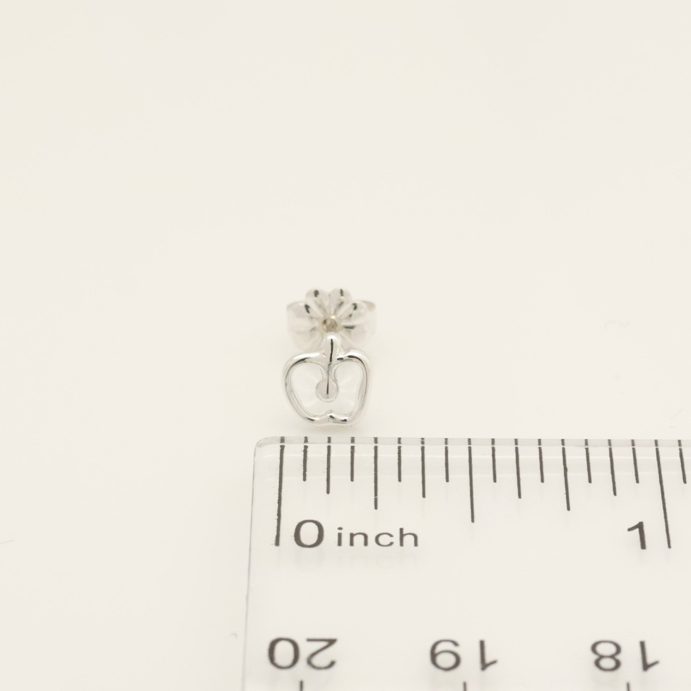 Tiffany & Co. Elsa Peretti Mini Apple Stud Earrings Sterling Silver 925
