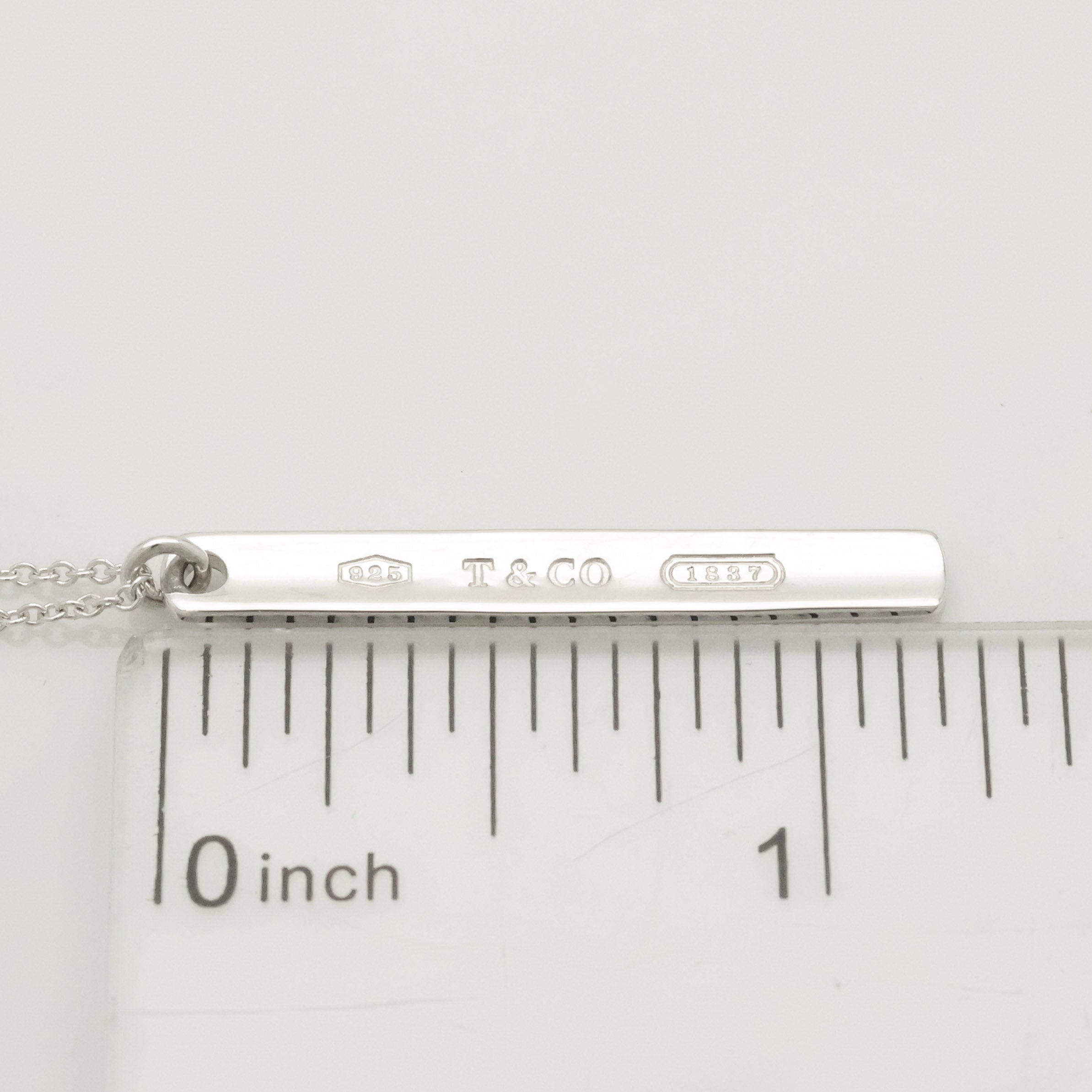 TIFFANY&Co. 1837 ナロー バー ネックレス AG925